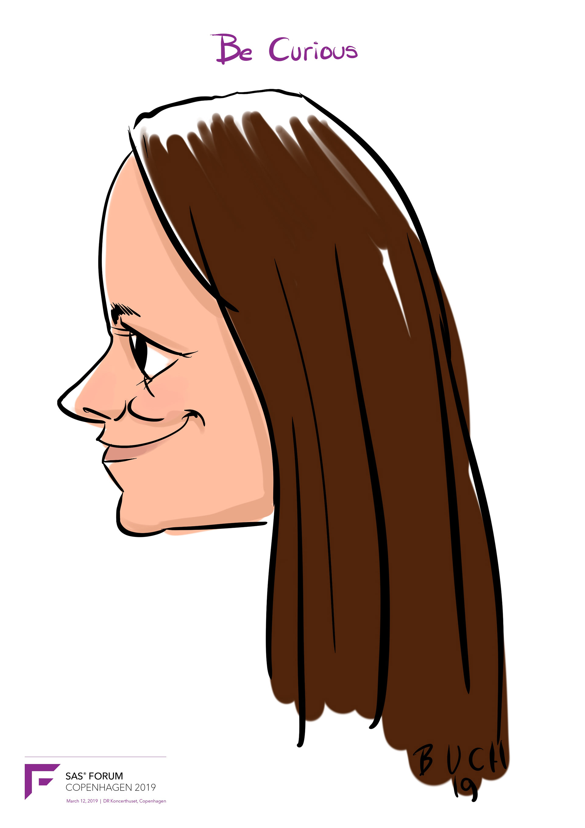 Live Karikatur på iPad til firma event.