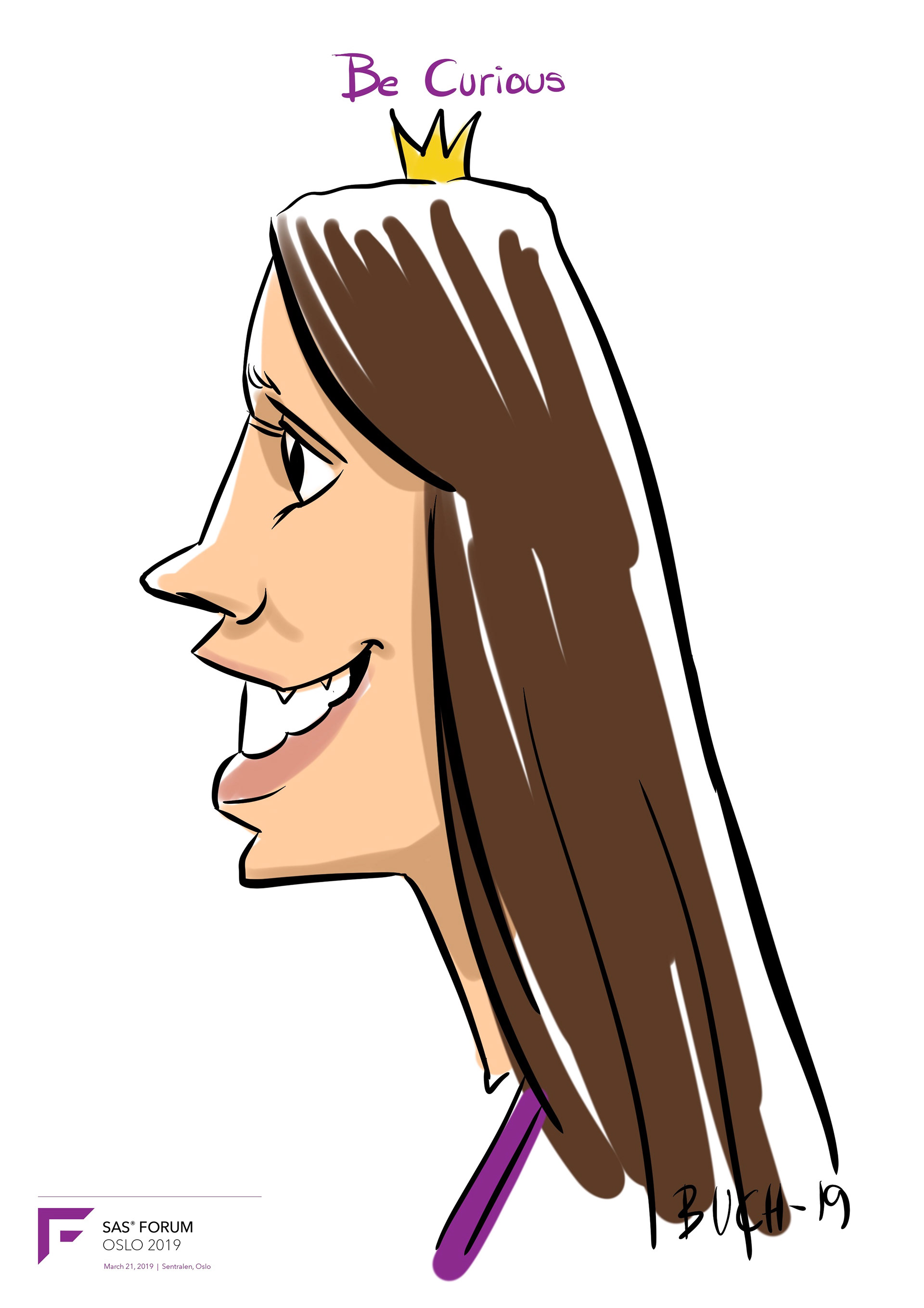 Live Karikatur på iPad til firma event.