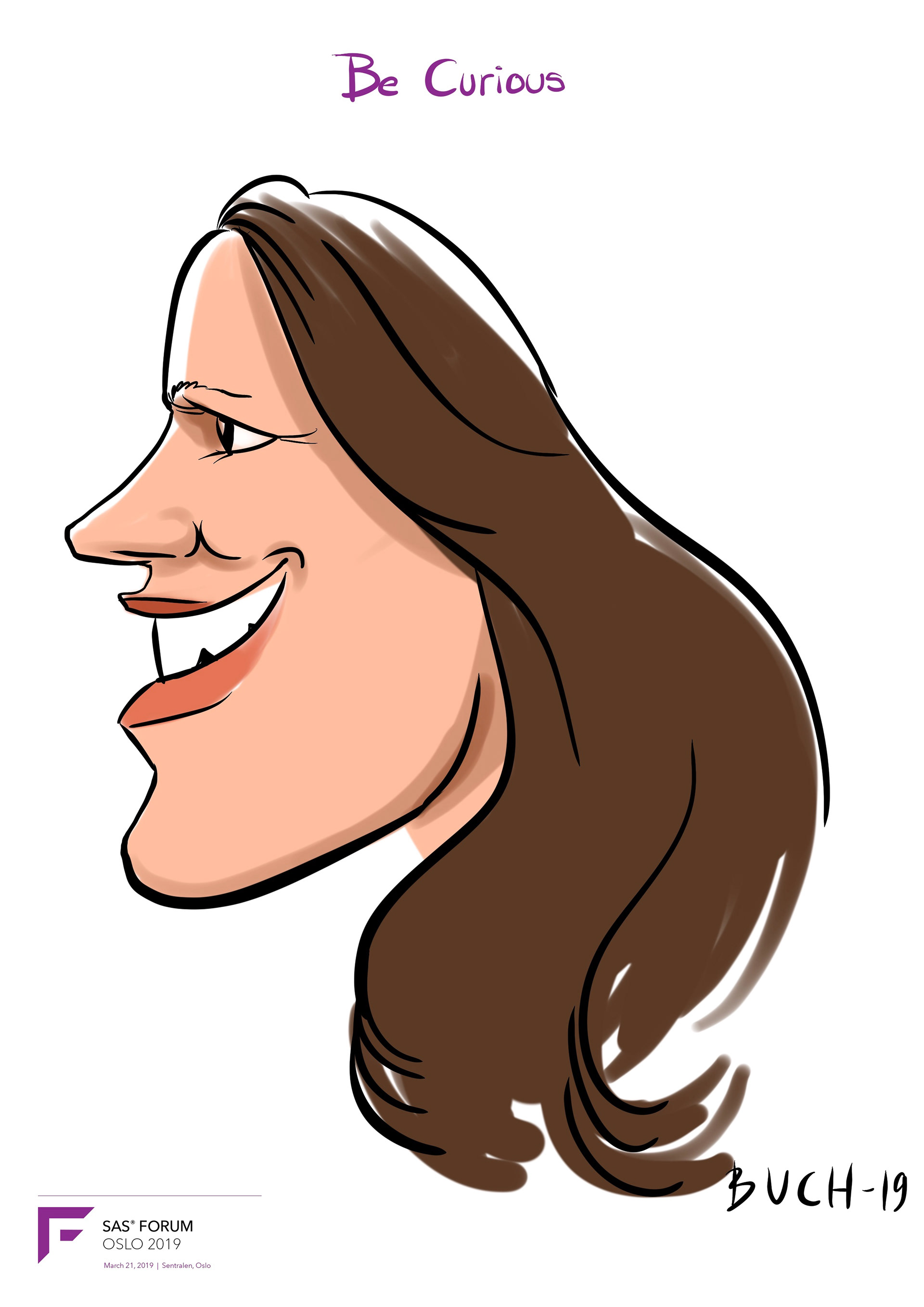 Live Karikatur på iPad til firma event.