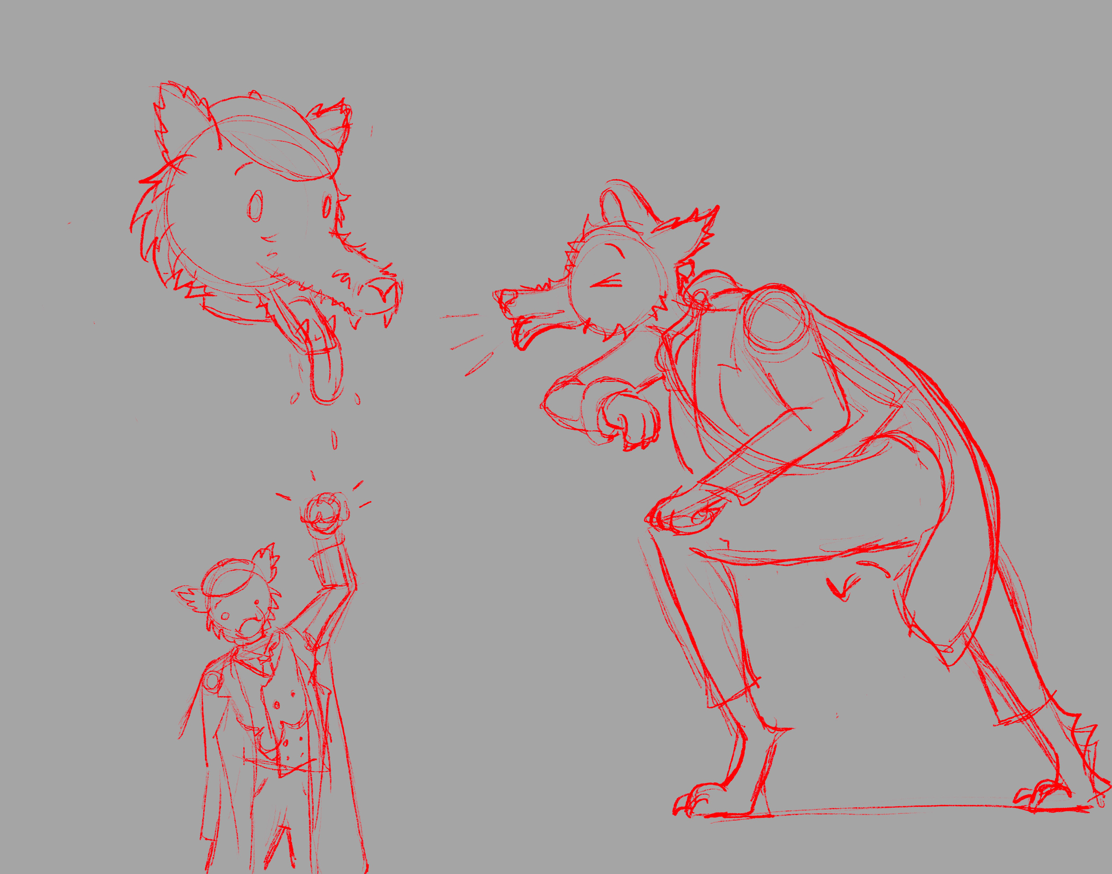 Wolf in Various Poses