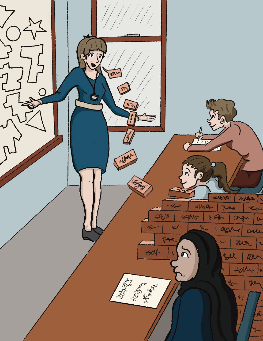 Language barriers in the classroom.