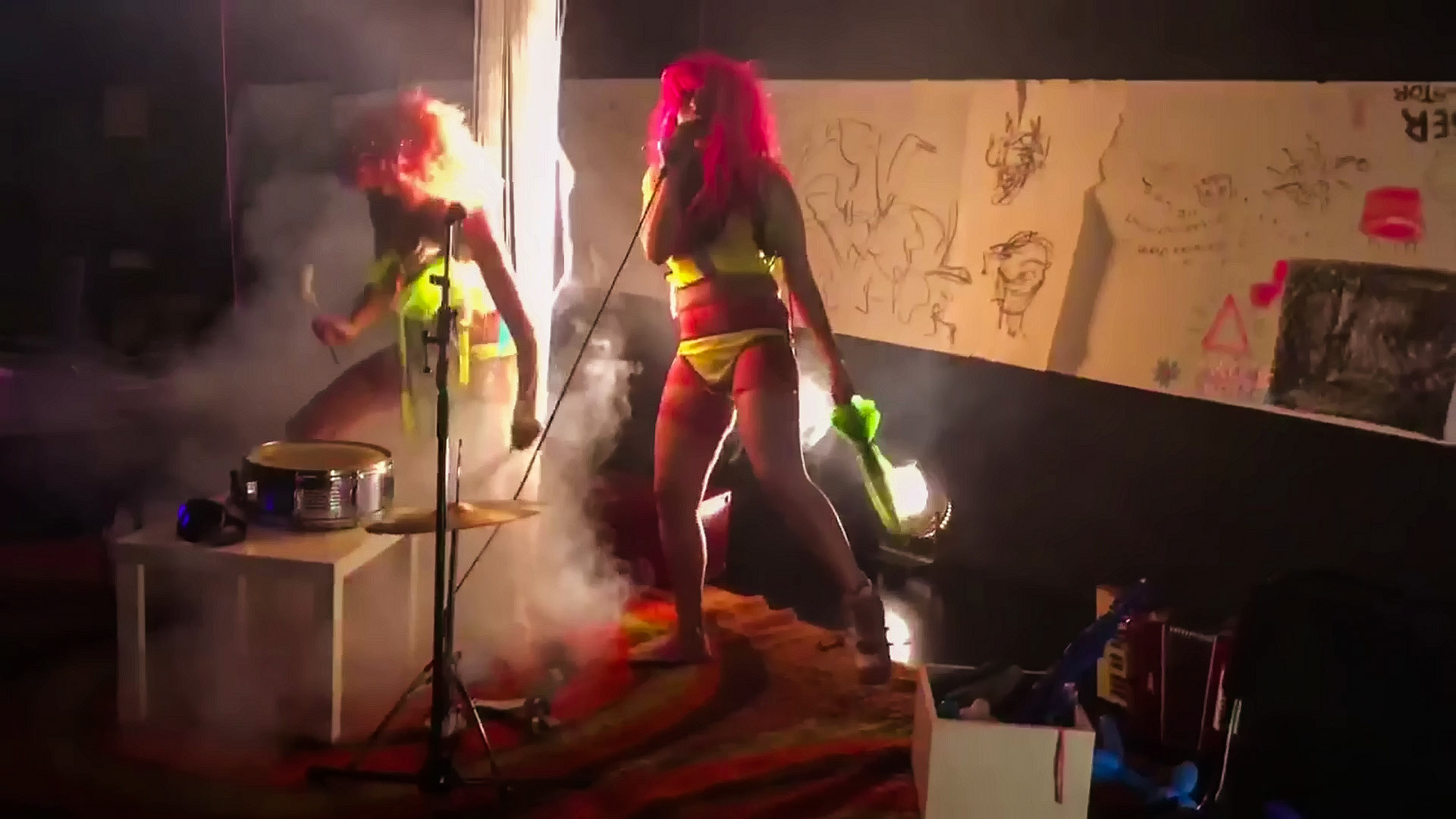 2021, Which Witch. Handsown outfits for the Punk twins.