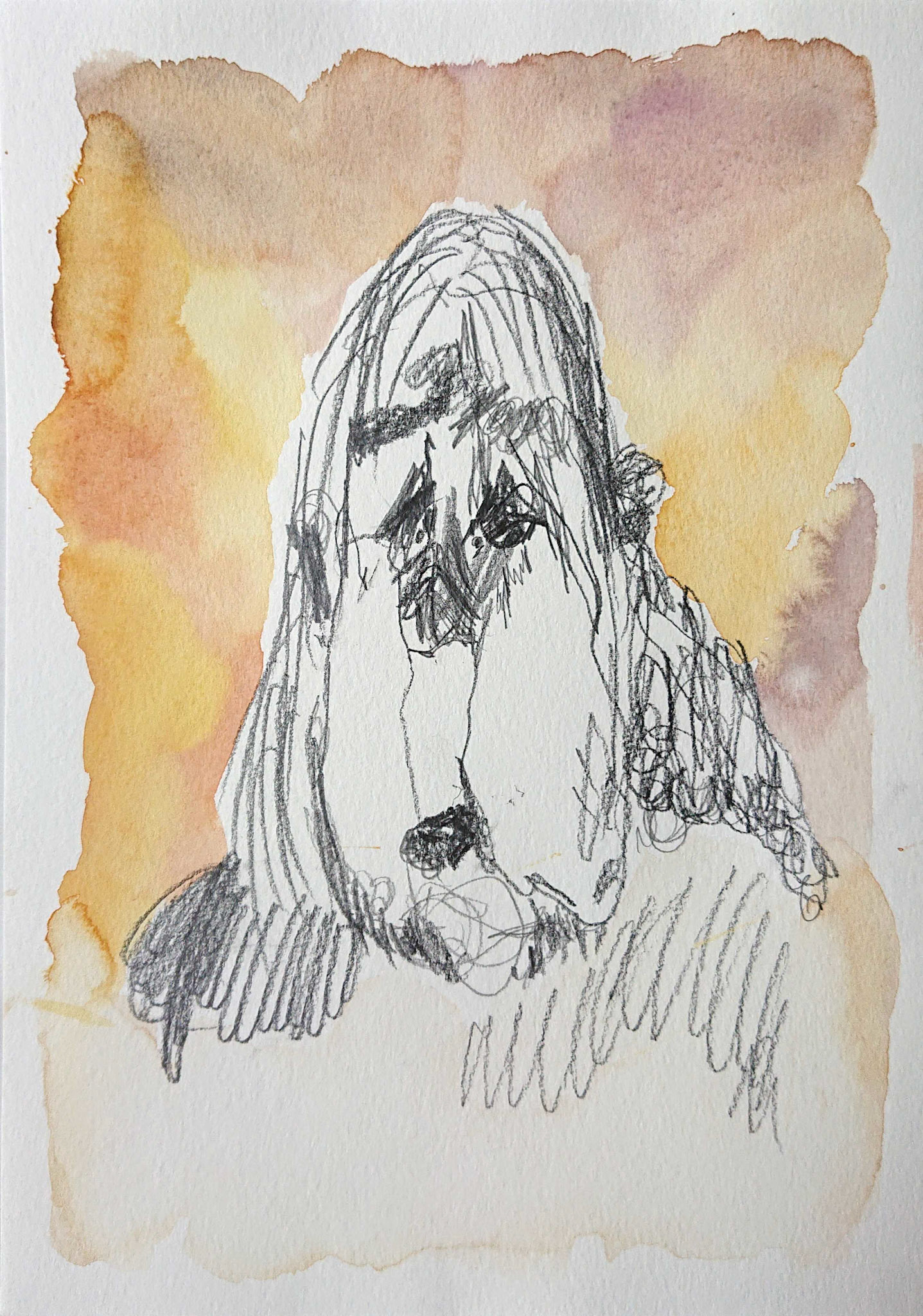 Pencil and akvarel, 2014