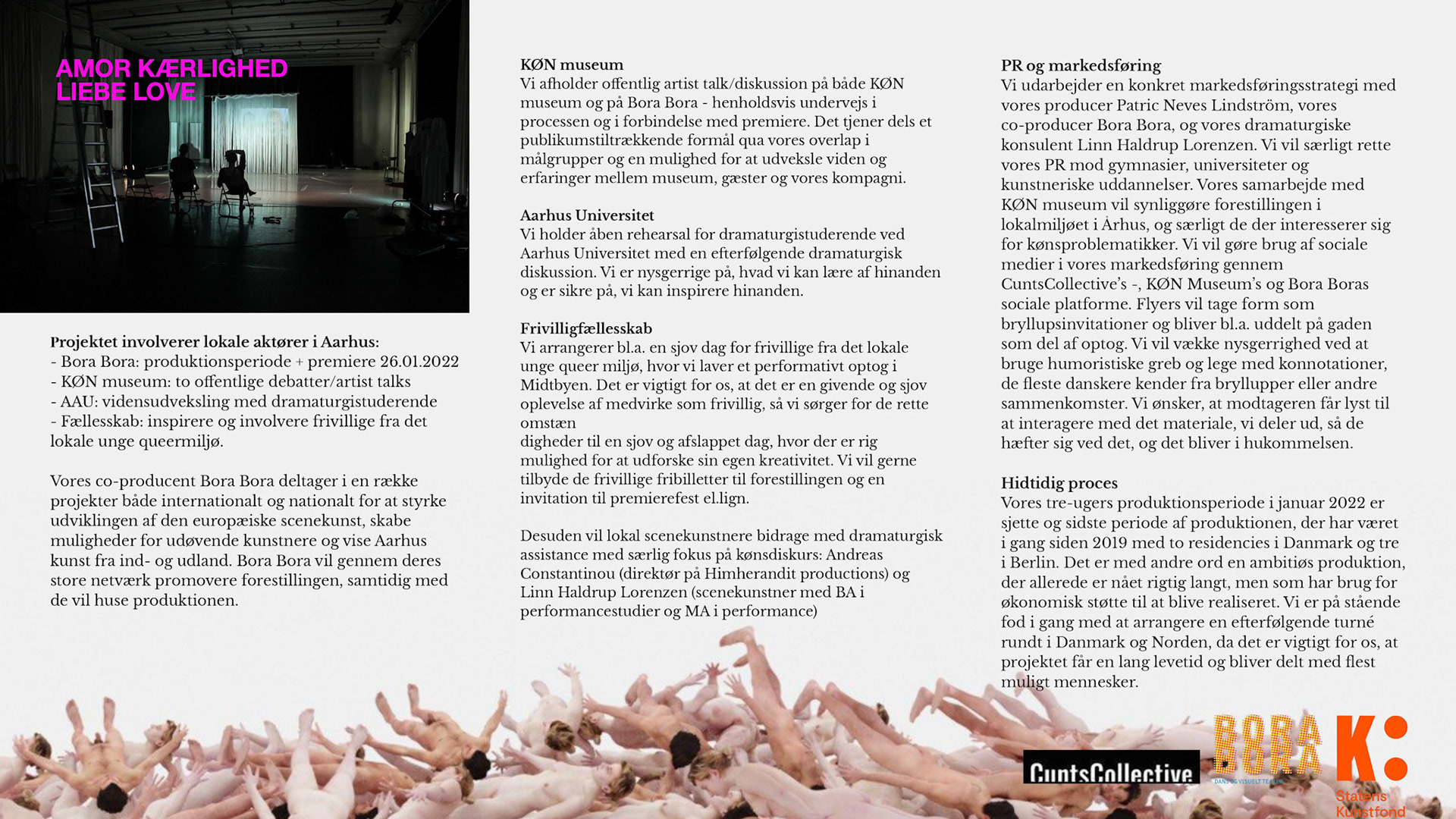 2021, layout for project description in the fundraising process for AKLL.