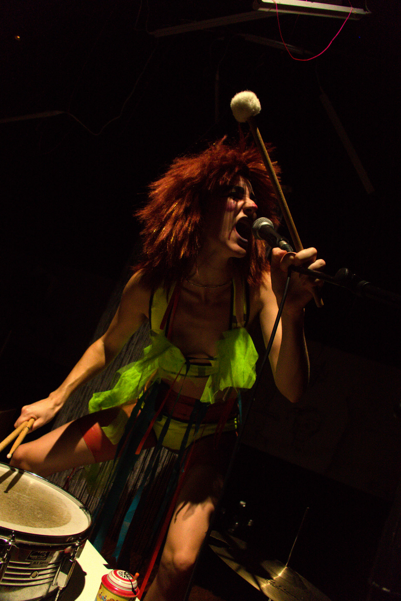 2021. Costumes for the punk twins in Which Witch. Tailored of scraps of fabric.