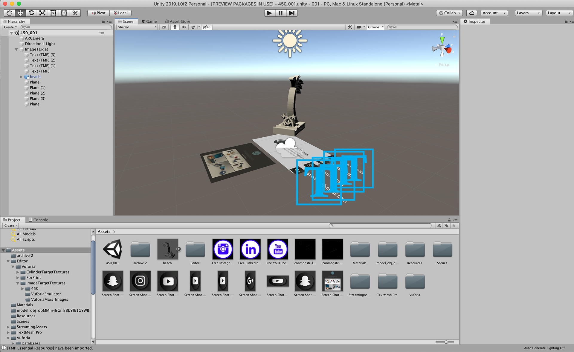 AR Example in Software (Unity)
