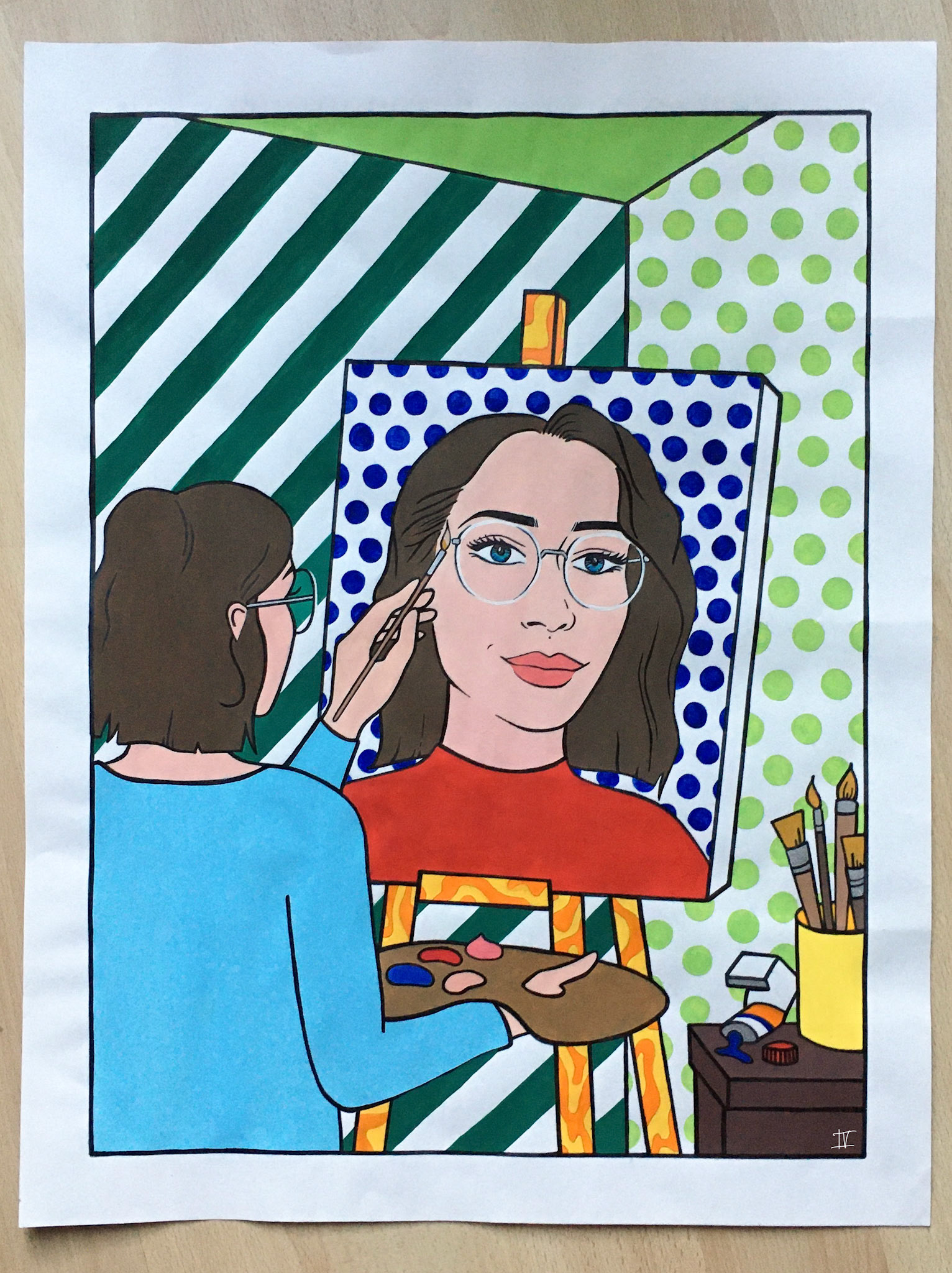 Zelfportret Popart