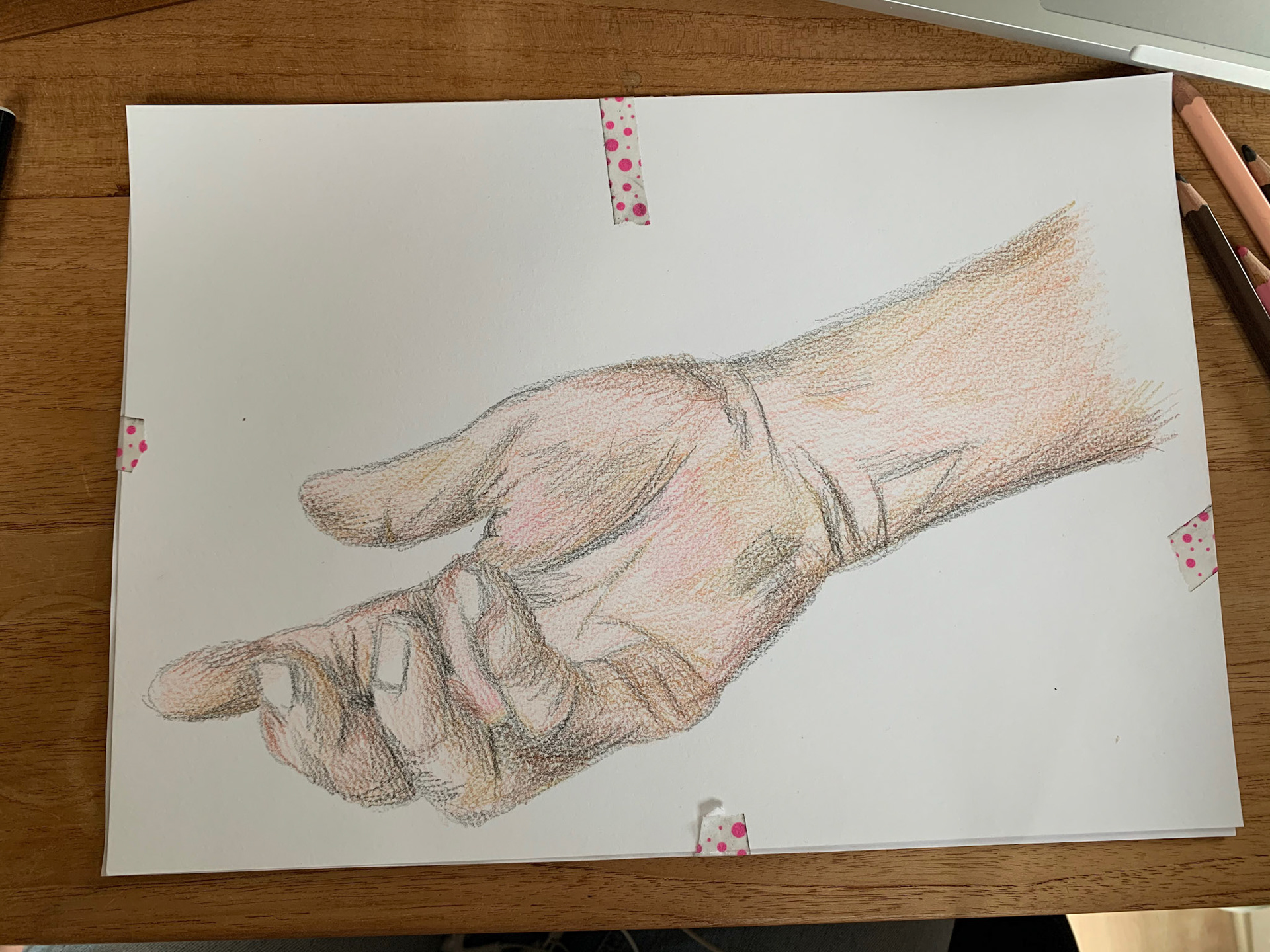Aquarelpotlood ondertekening