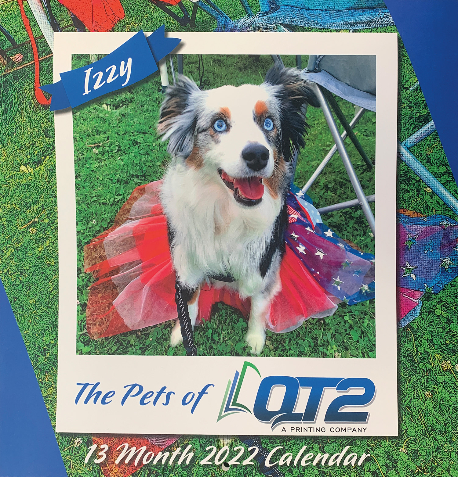 Design for QT2 Yearly Marketing Calendar