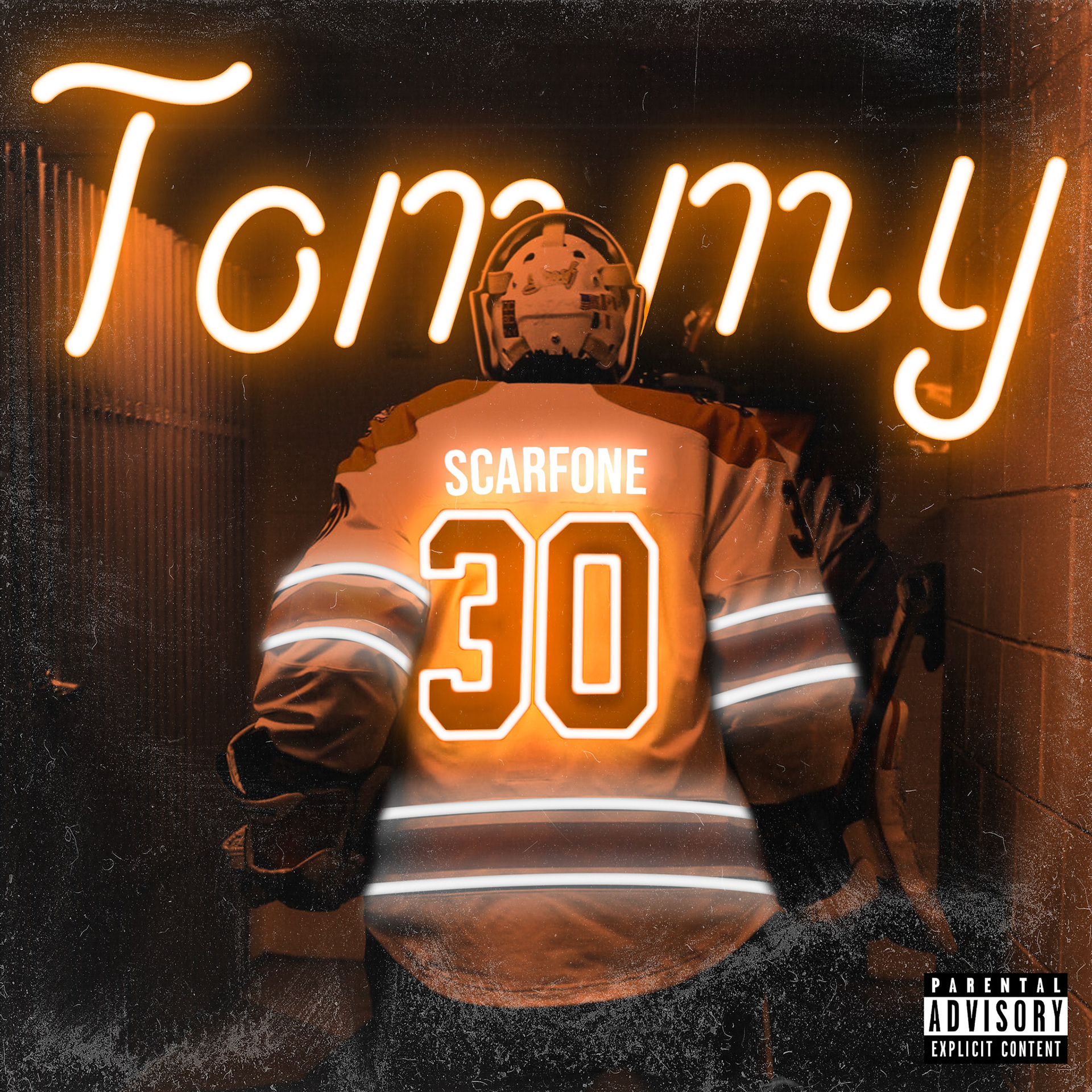 "Album cover" made for RIT Men's Hockey goalie Tommy Scarfone.