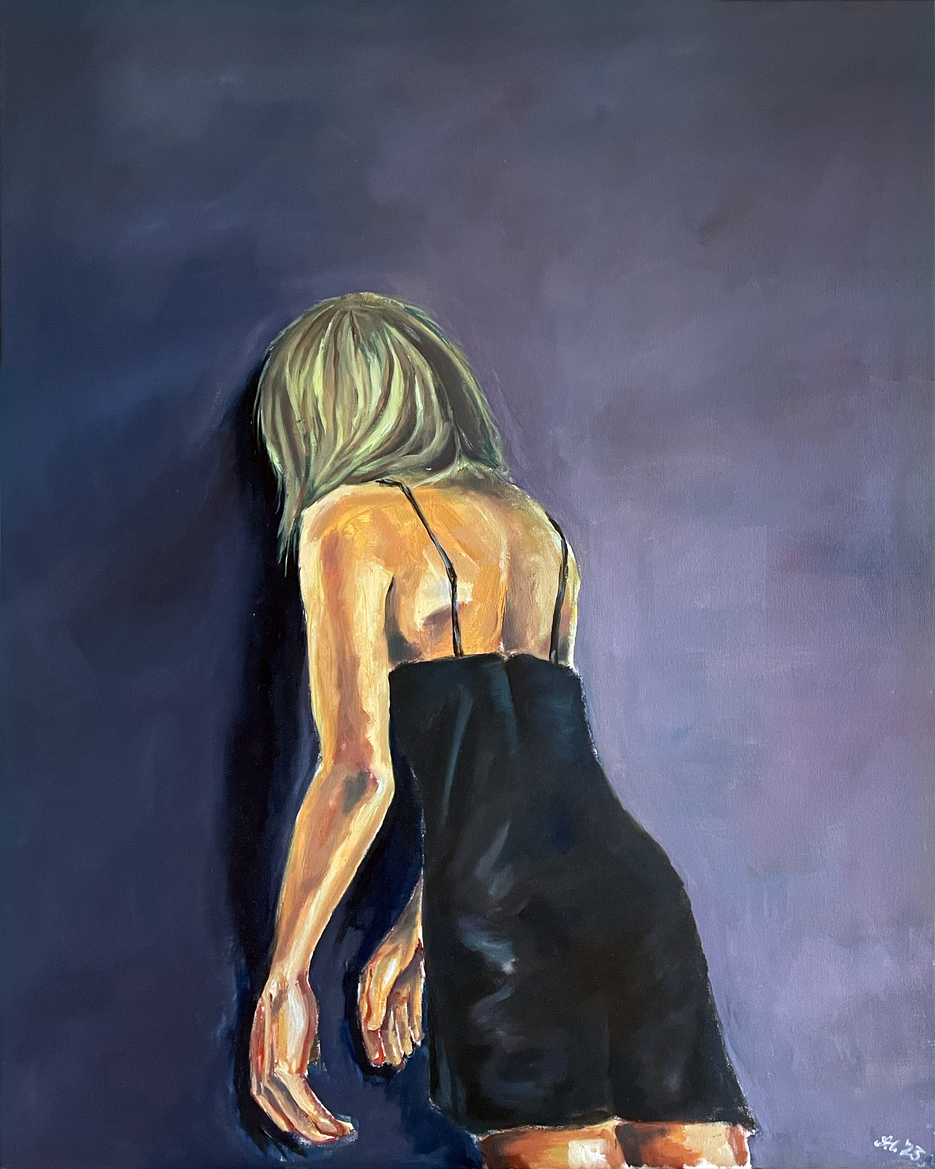 "ANLEHNEN" Oil on Canvas, 80x100cm, 2023