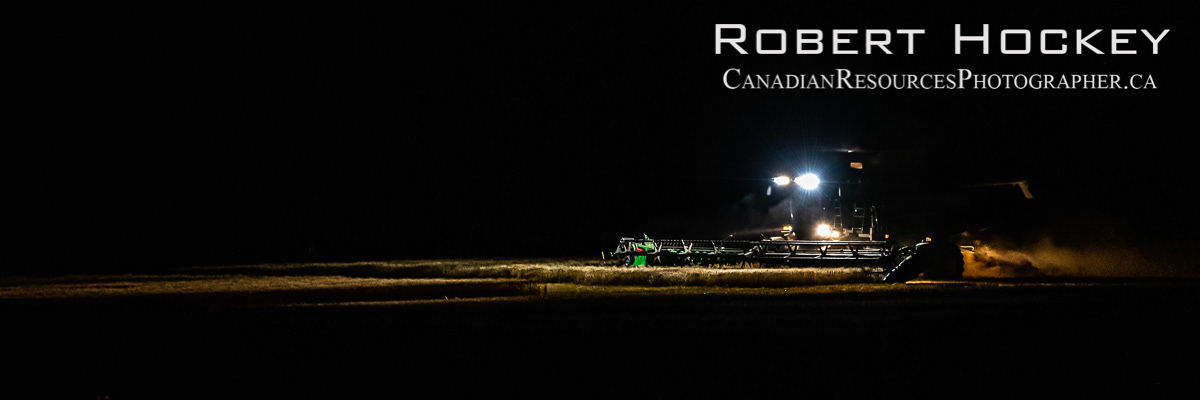 John Deere Swathing, Moonless Night, Pan - Picture 22