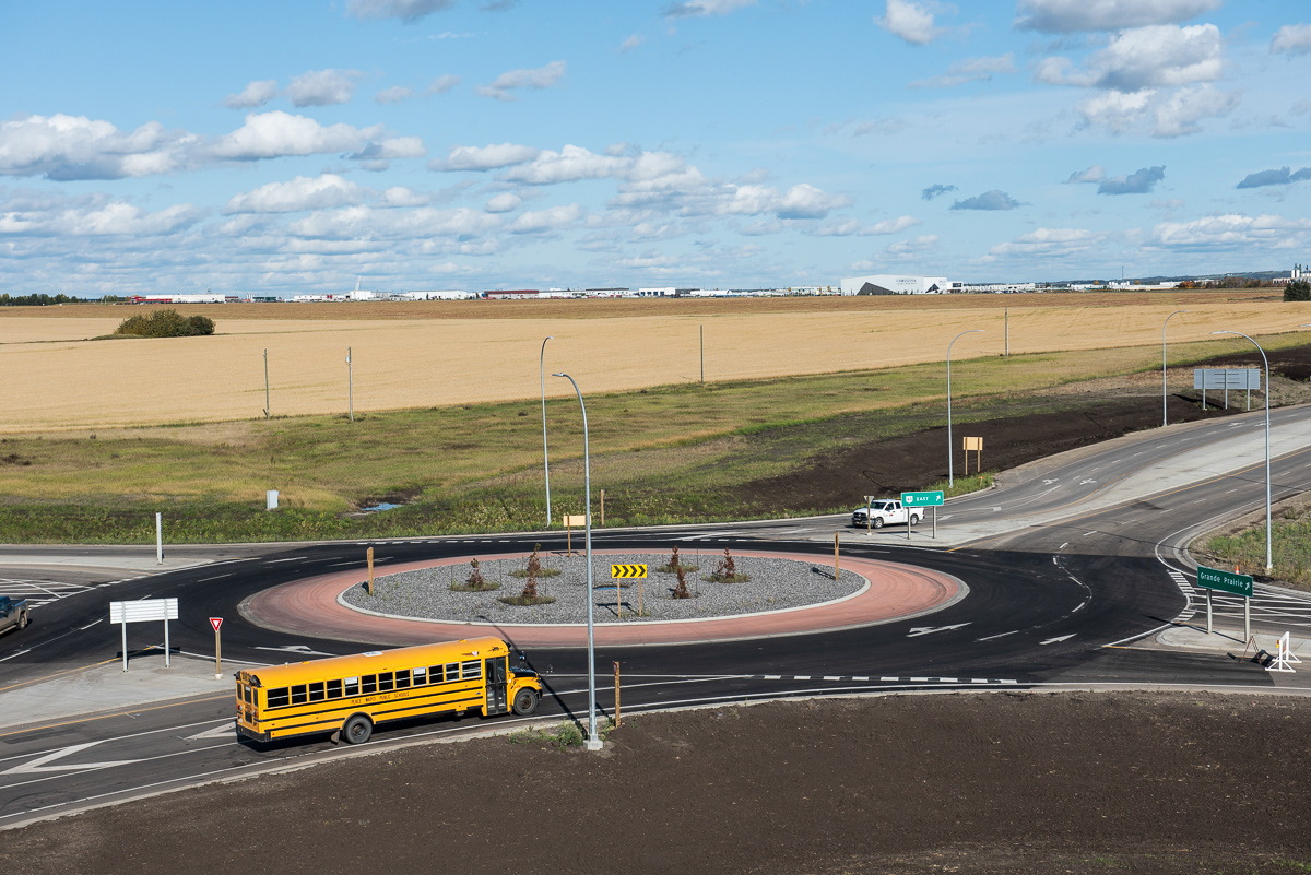 Roads, 43X Traffic Circle, Grande Prairie, AB