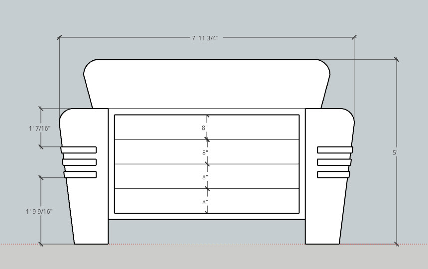 Sign Concept; Modeled in SketchUp