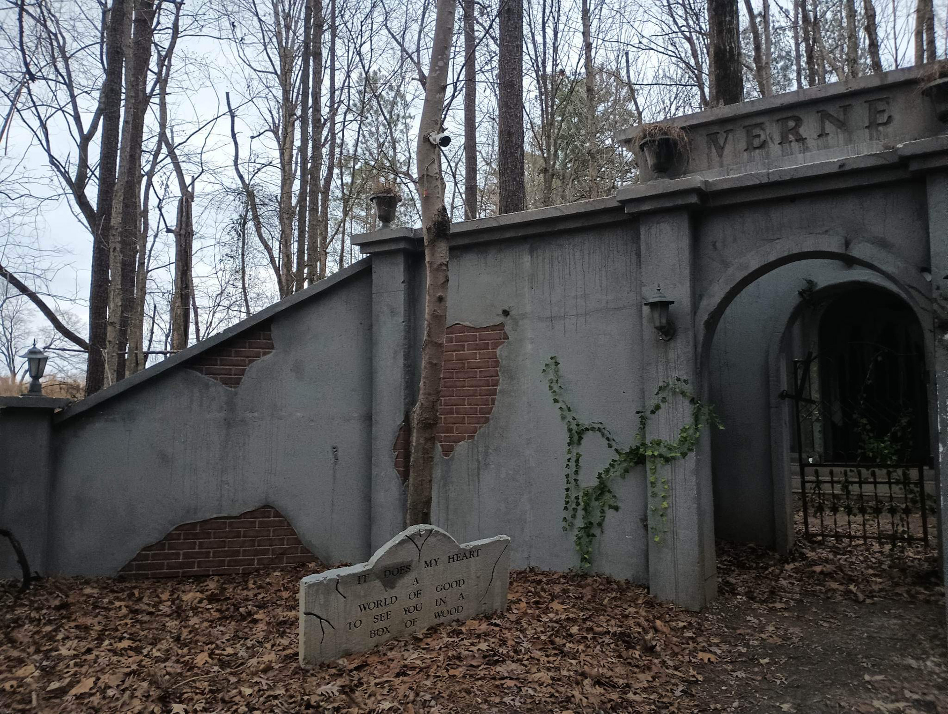 Graveyard Facade Details; Daylight