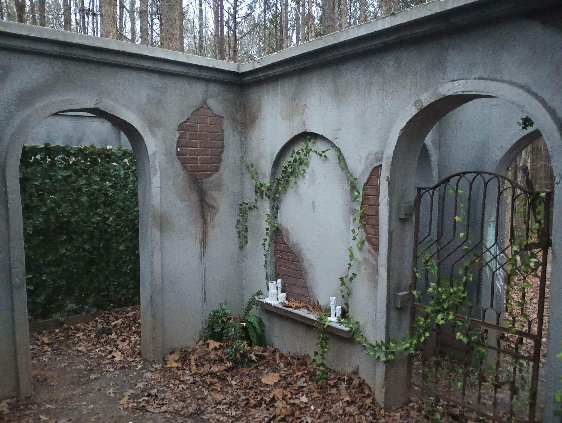 Mausoleum Courtyard Details; Daylight