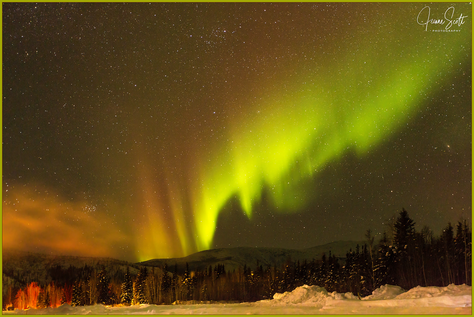 Aurora Borealis above Chena Hot Springs, Alaska