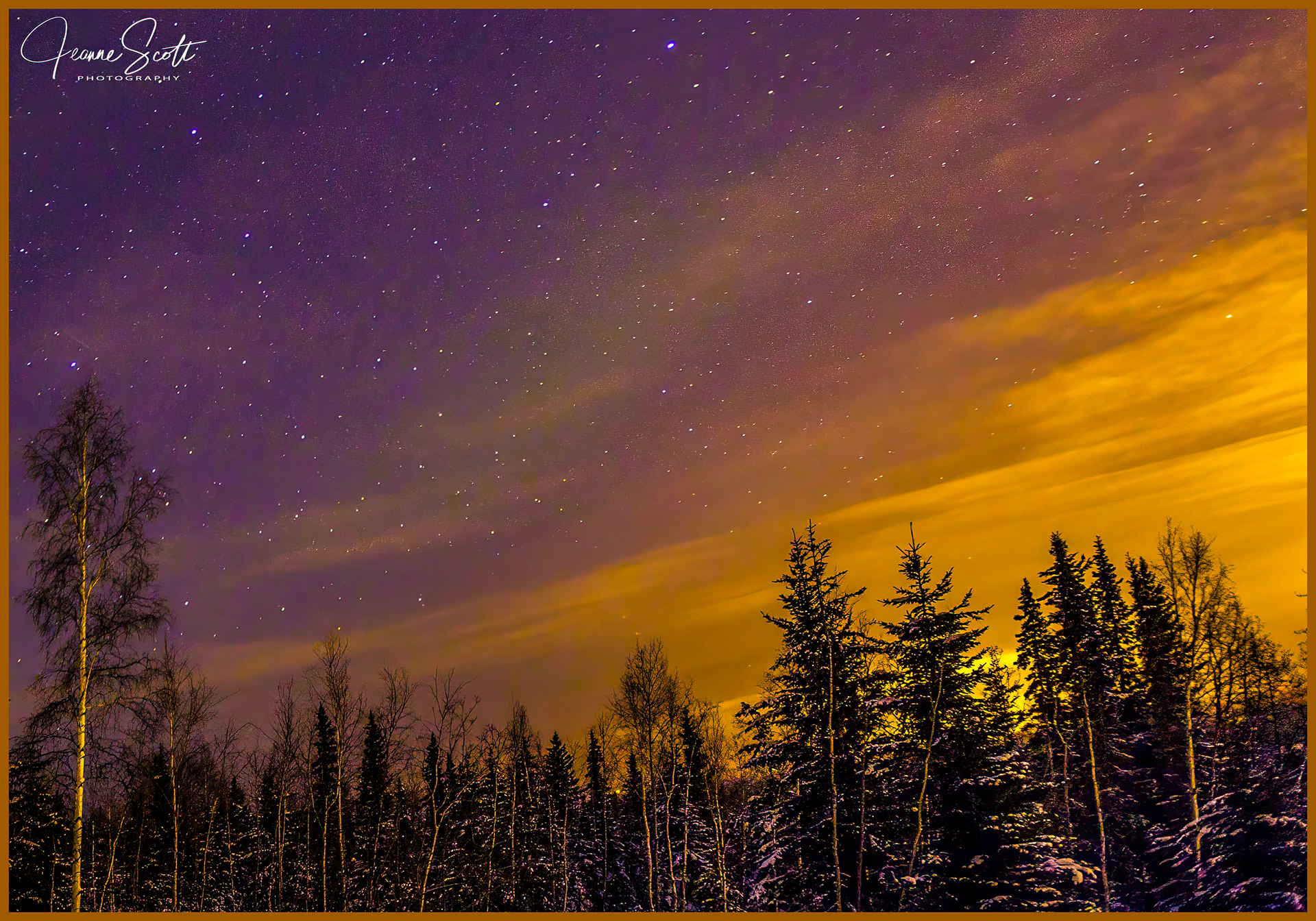 Moon rise, Fairbanks, Alaska