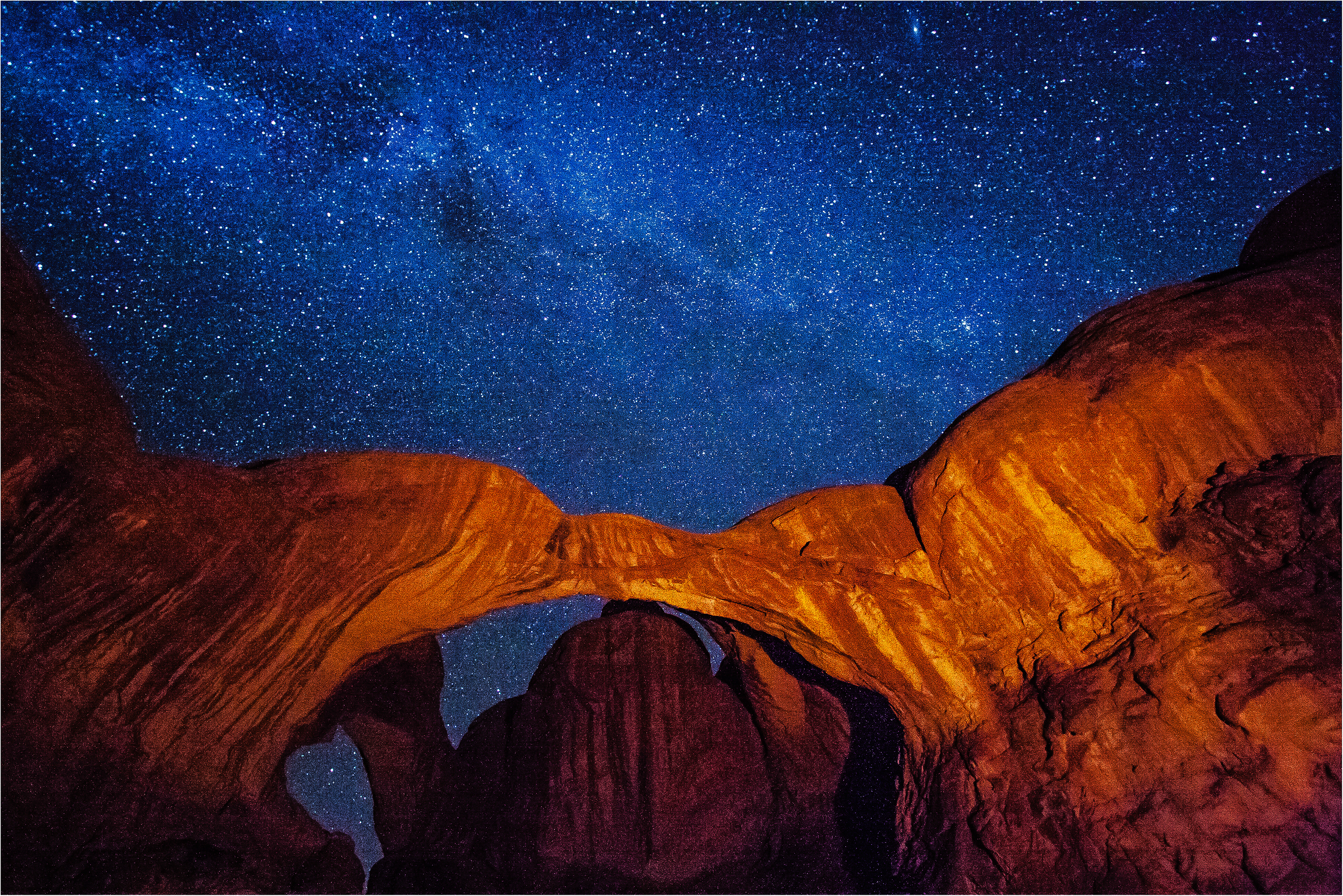 My very first night sky photograph, Arches National Park, Utah