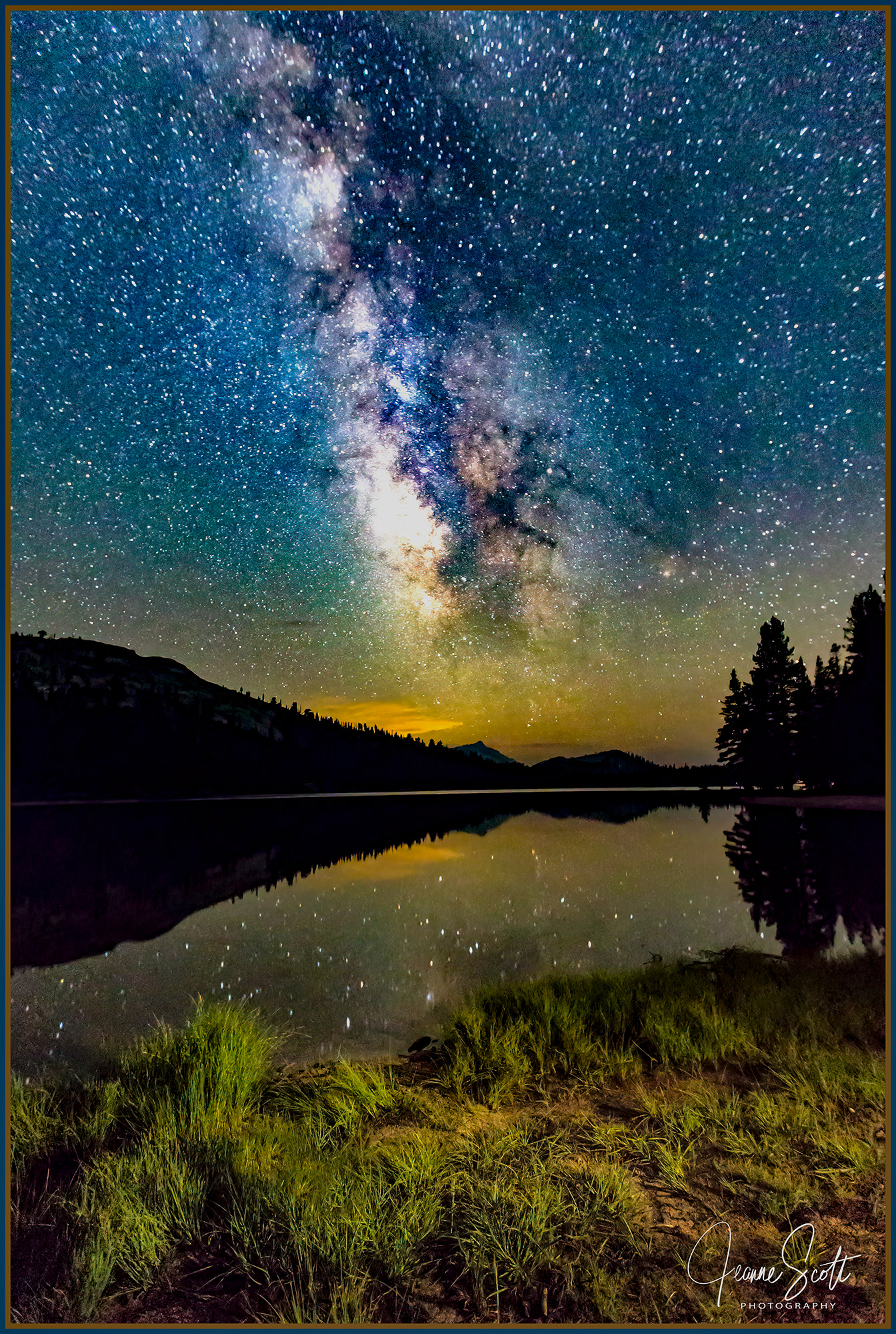 Milky Way over Tenaya Lake, Yosemite National Park, California