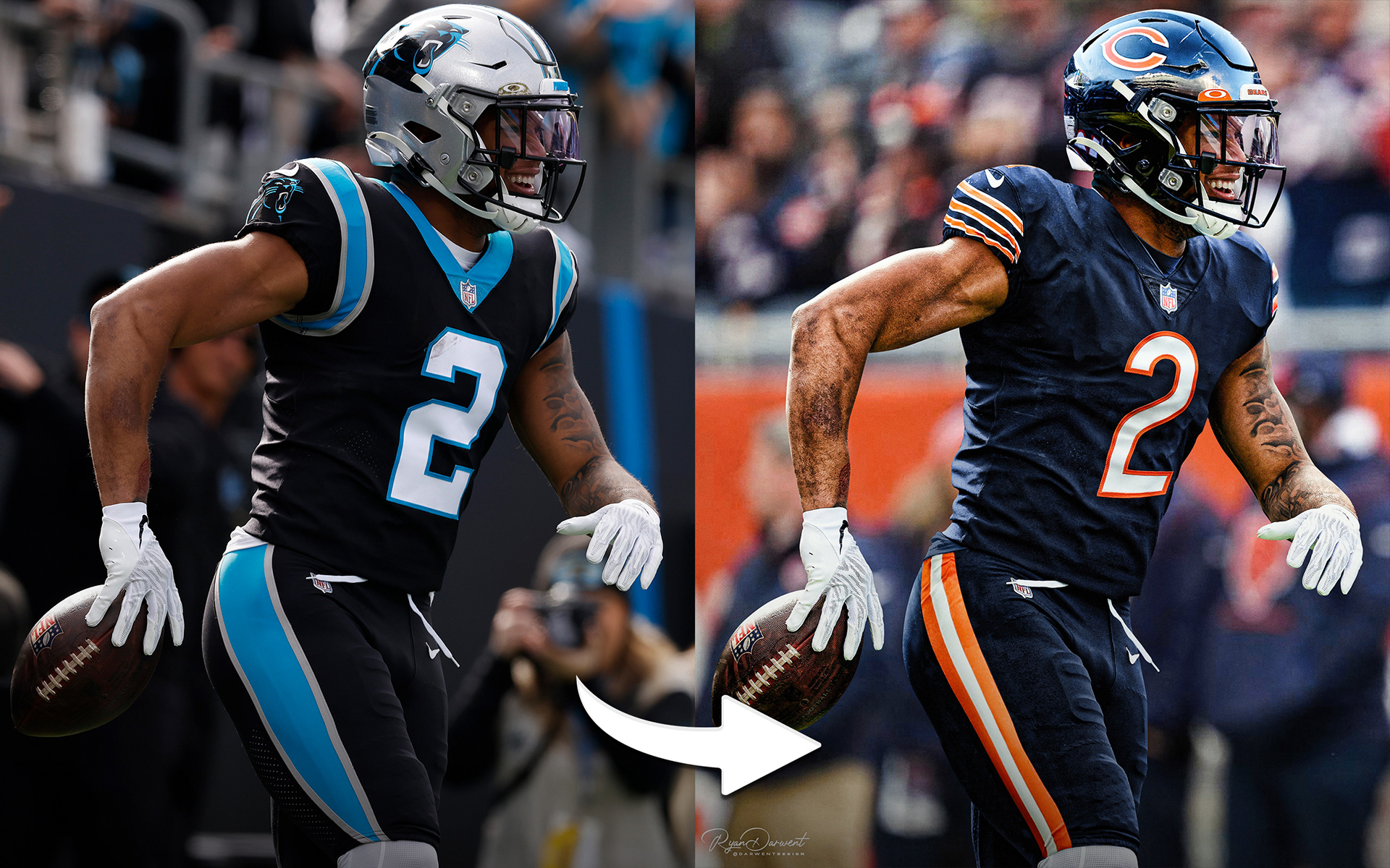 WR DJ Moore - Chicago Bears Swap