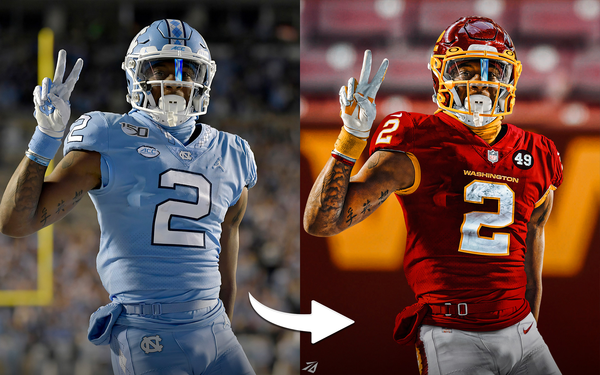 WR Dyami Brown - Washington Commanders Swap