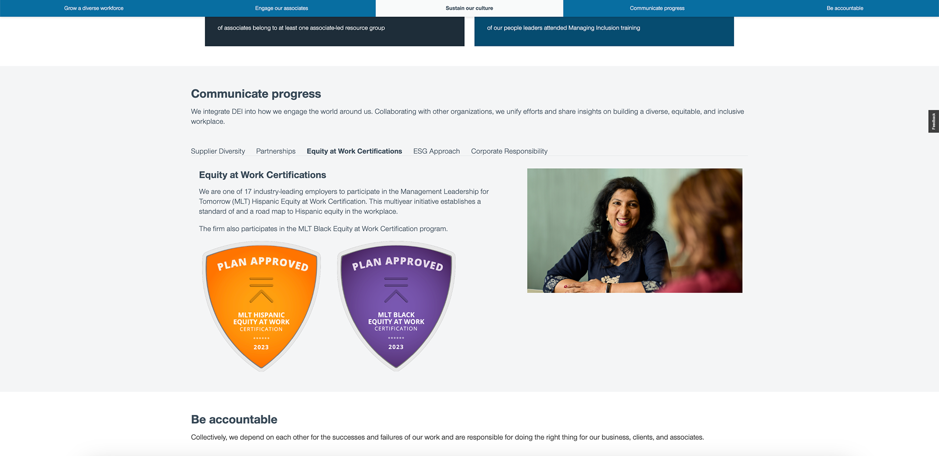 Digital/Web badge design for partners