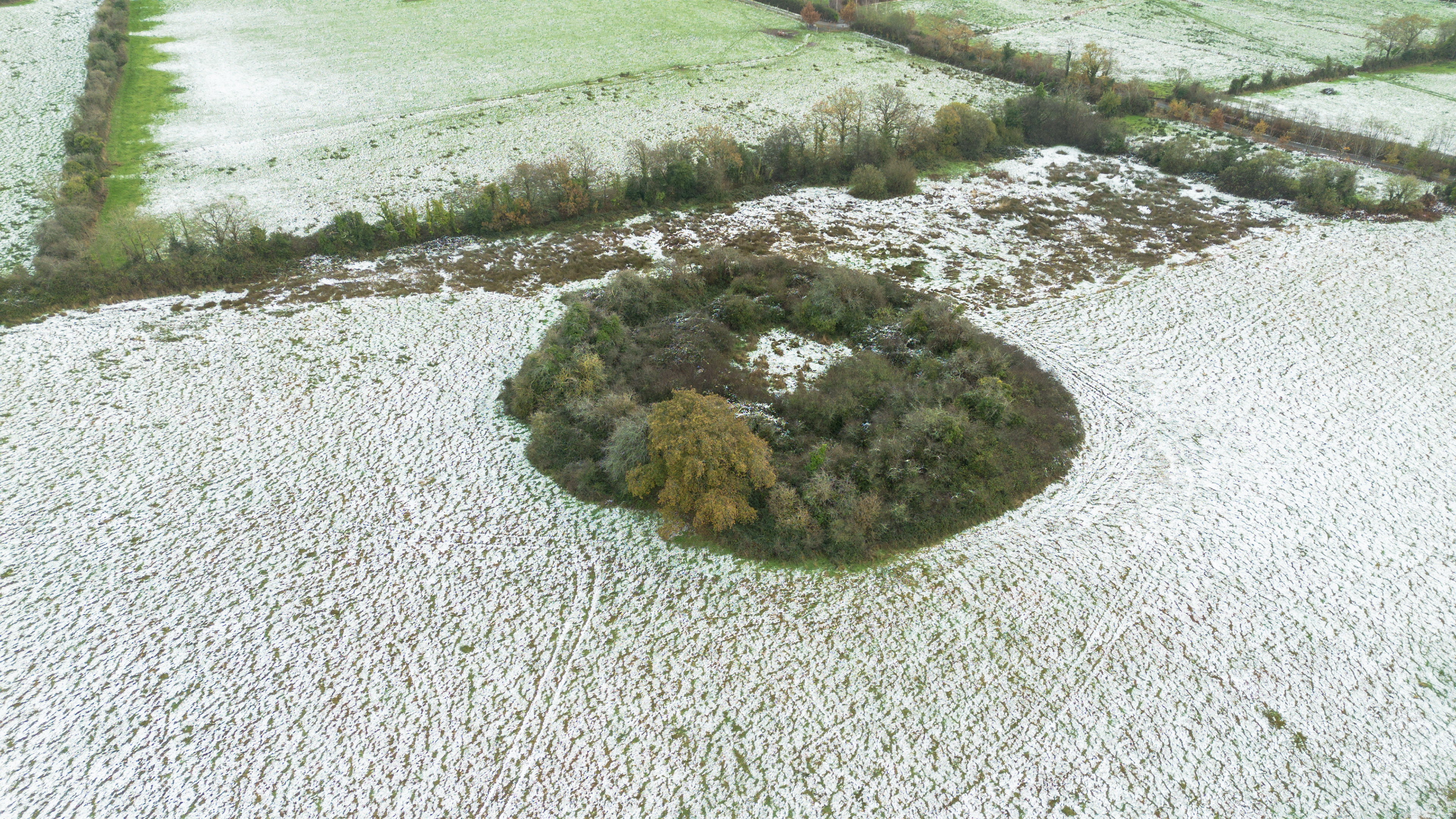 Snowfall in Ireland
