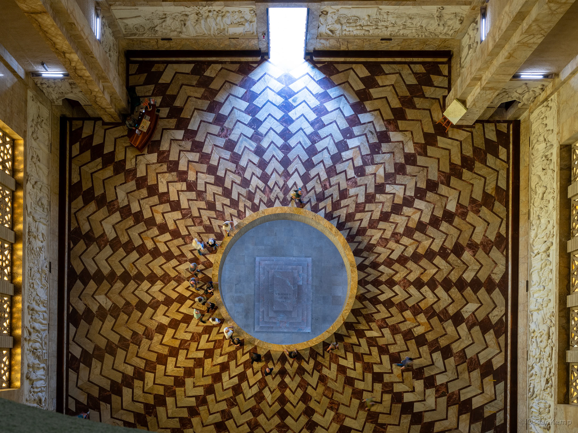 Voortrekkersmonument, Pretoria / View of the ground floor and basement from the 35m high upper floor [South Africa, 2026 01]