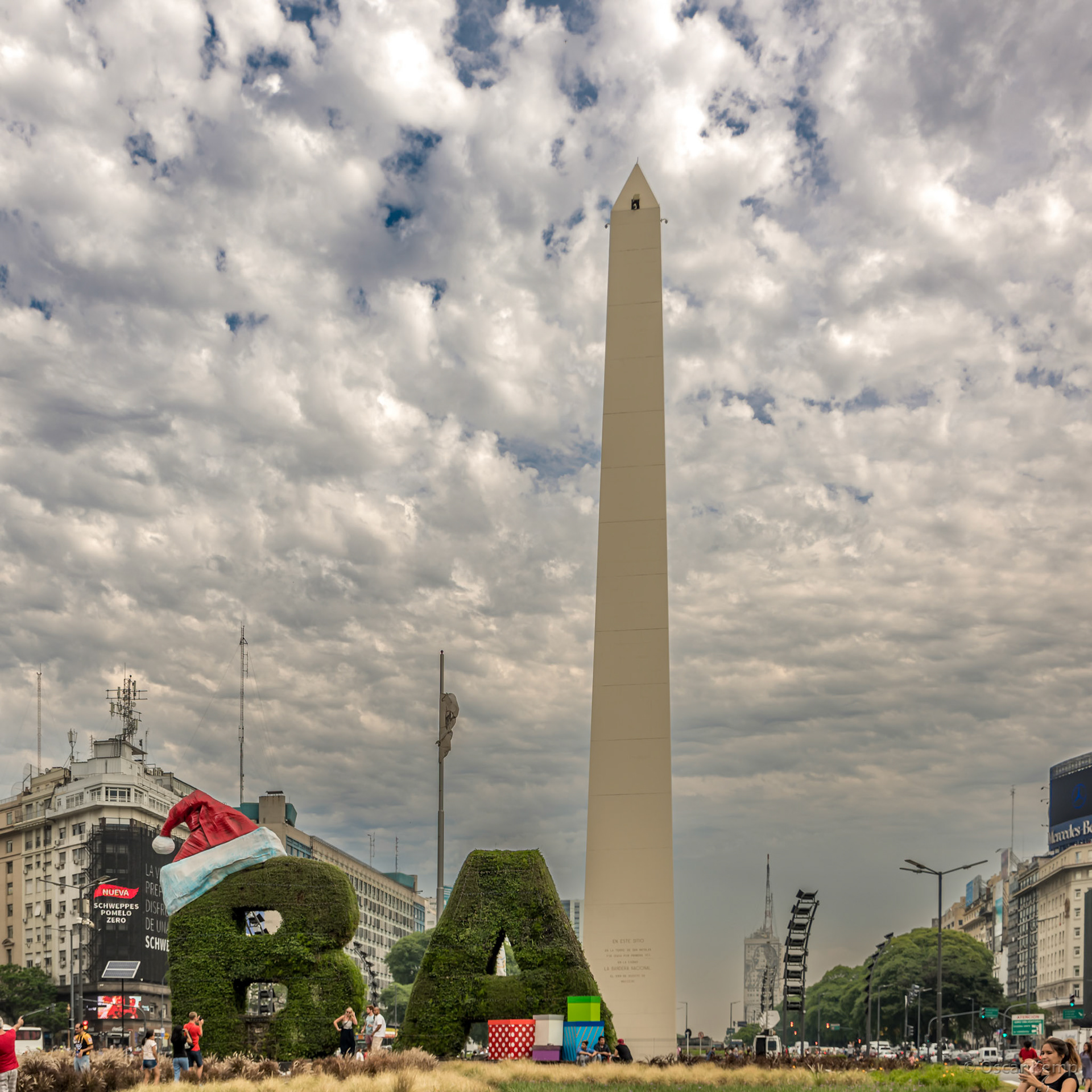 San Nicolas-Plaza de la República / Obelisco de Buenos Aires: monument commemorating BA's 400th anniversary [2016 12]
