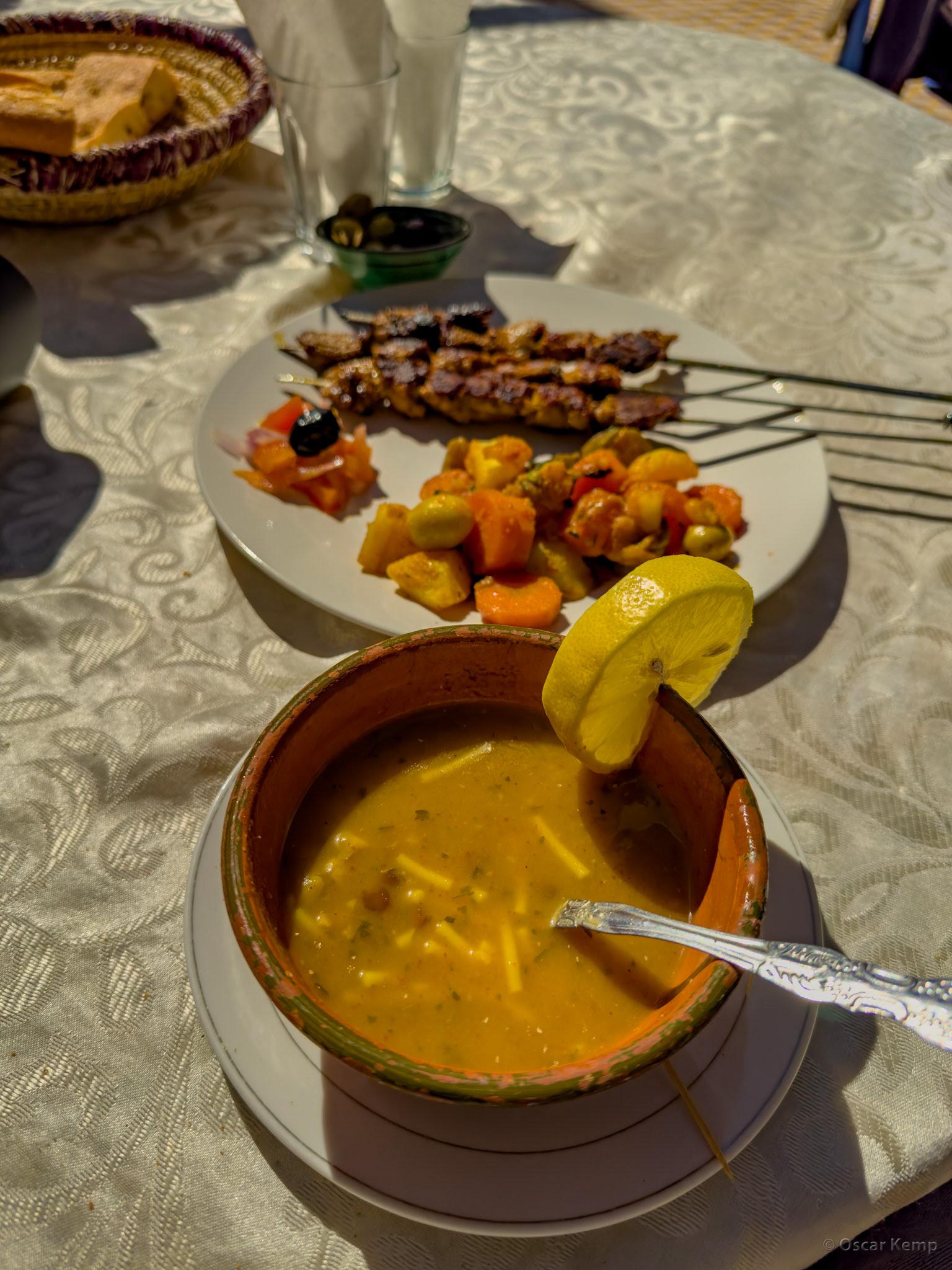 Toudgha Gorge-Ait Baha / Healthy yet tasty lunch @ local restaurant [Marocco, 2025 02]