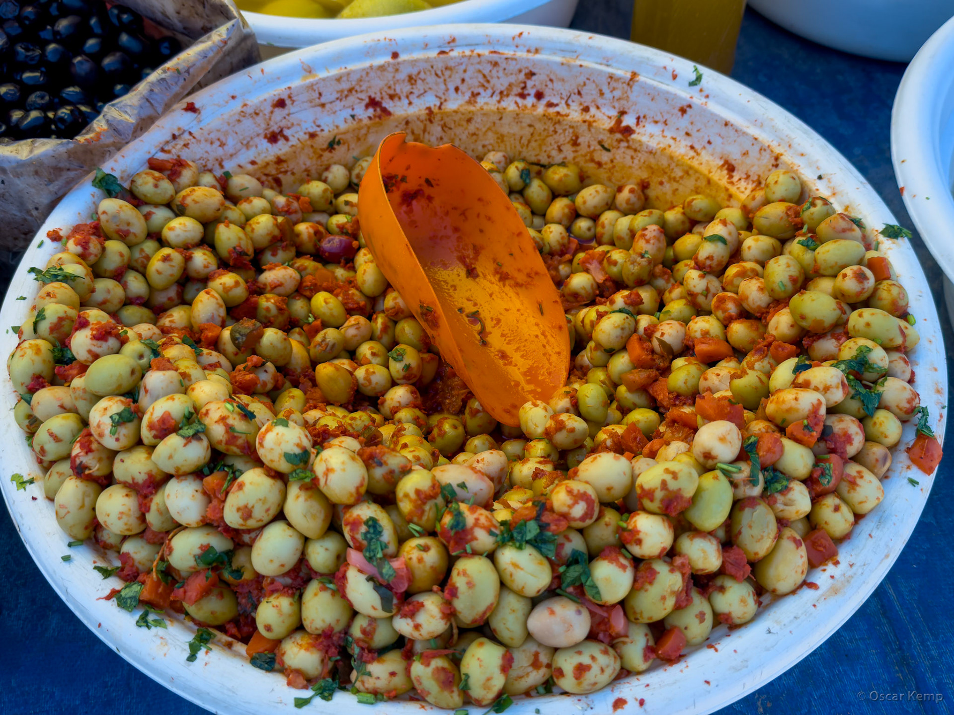Timahdite-outdoor market / Tasty spicy olives [Marocco, 2025 02]