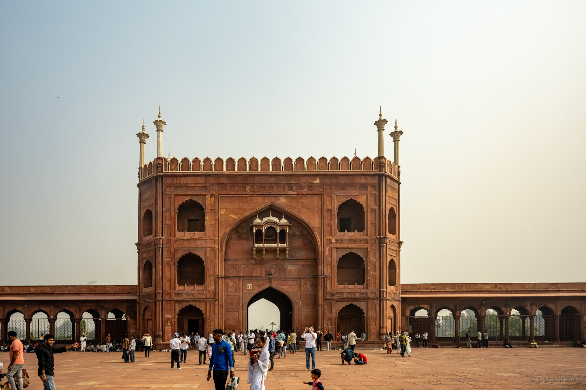 Old Delhi-Chandi Chowk / Eastern Gate entrance of Jama Masjid or Great Mosque of Delhi. [India 2025 11]