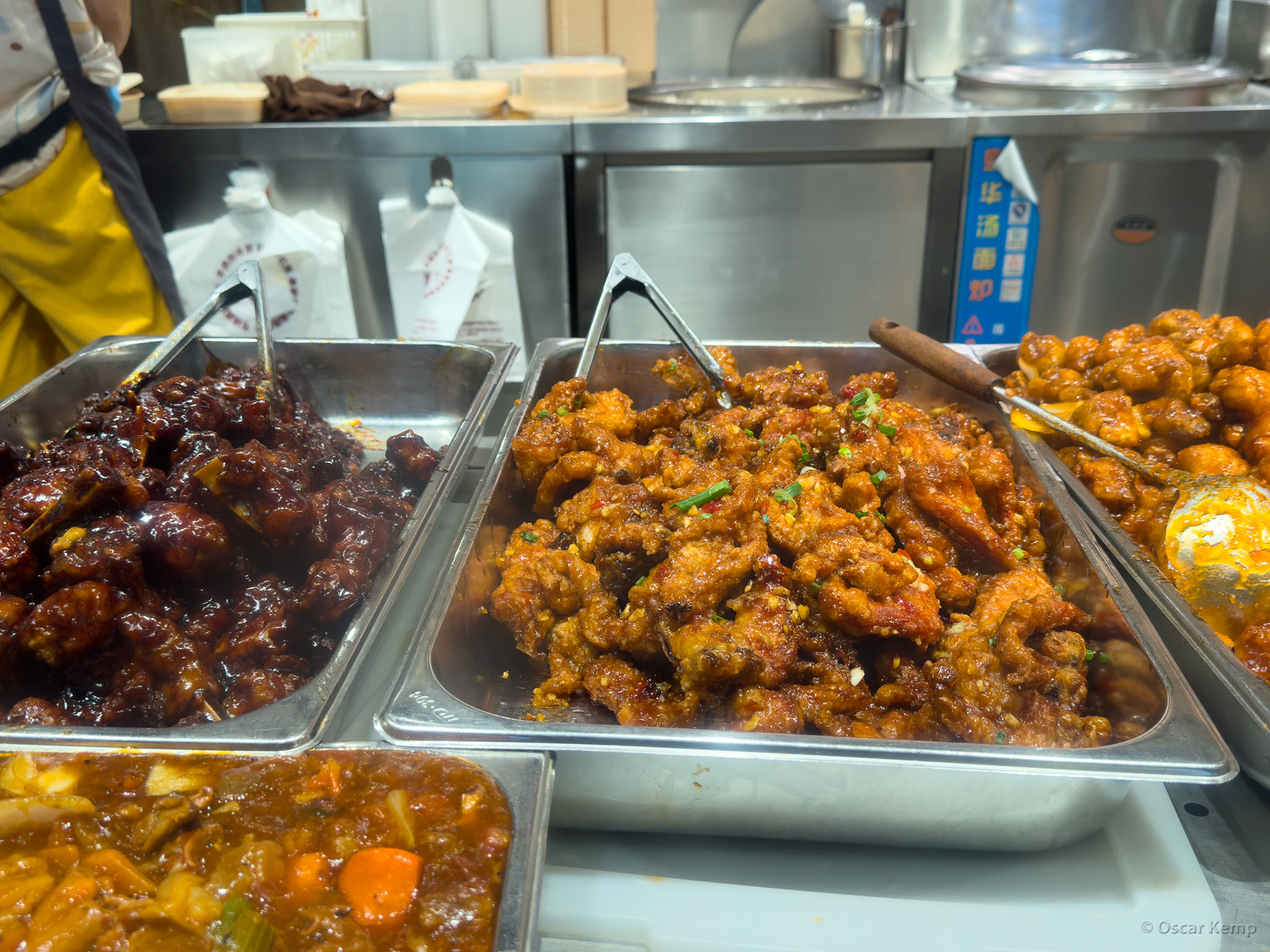 Temple Street / Tempting display of tasty snacks at the Night Market [China, 2025 05]