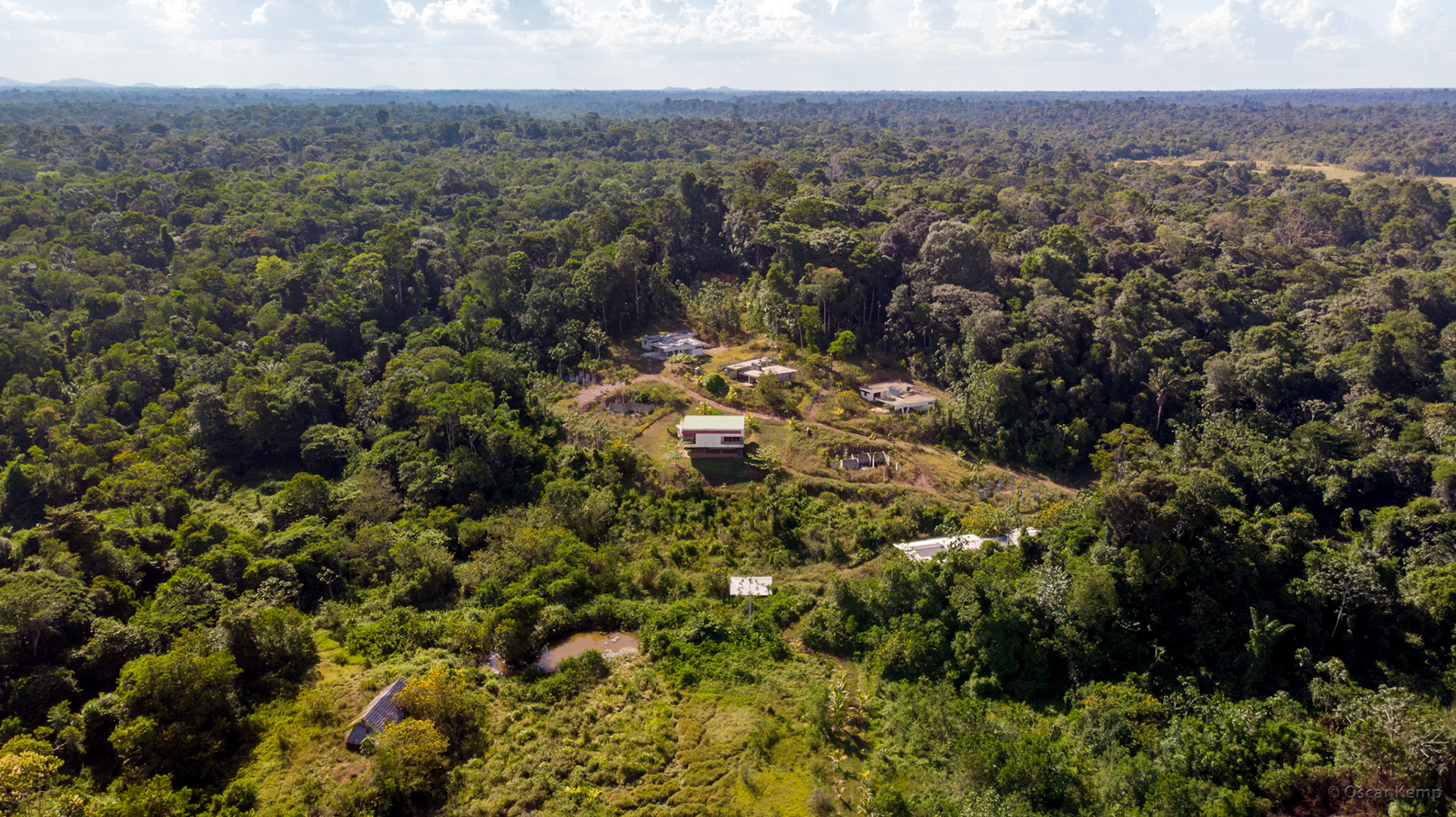 Babunhol / Top view of some tourist accommodations  [Suriname, 2018 10]