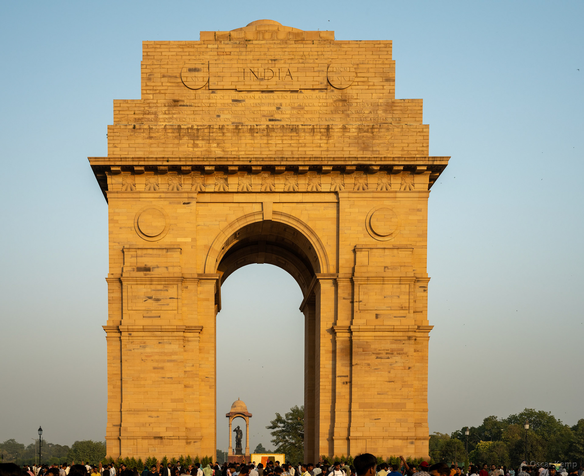 New Delhi-India Gate / 42 m high triumphal arch All India War Memorial [India 2025 11)]