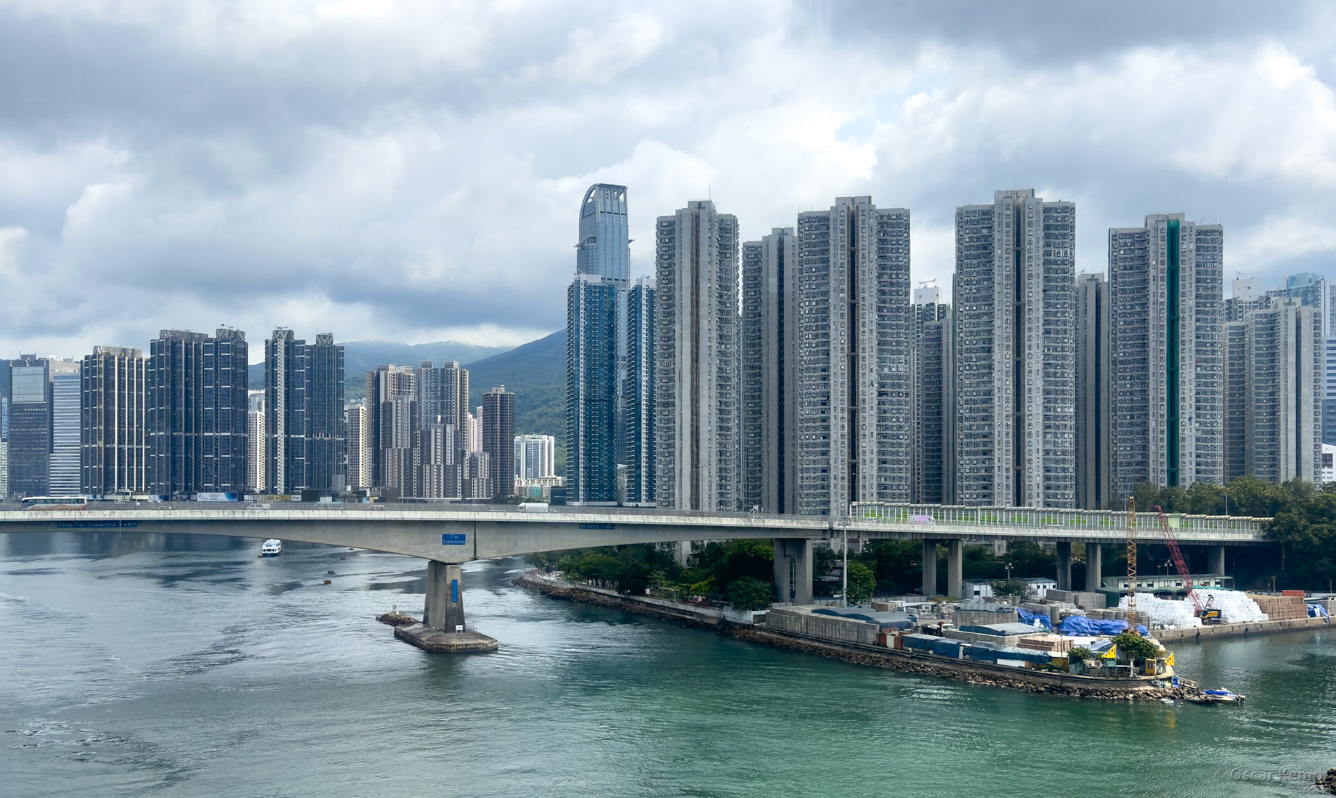 Tsuen Wan West / Skyscrapers, waterfront promenades and tip of Tower hotel Nina [China, 2025 05]