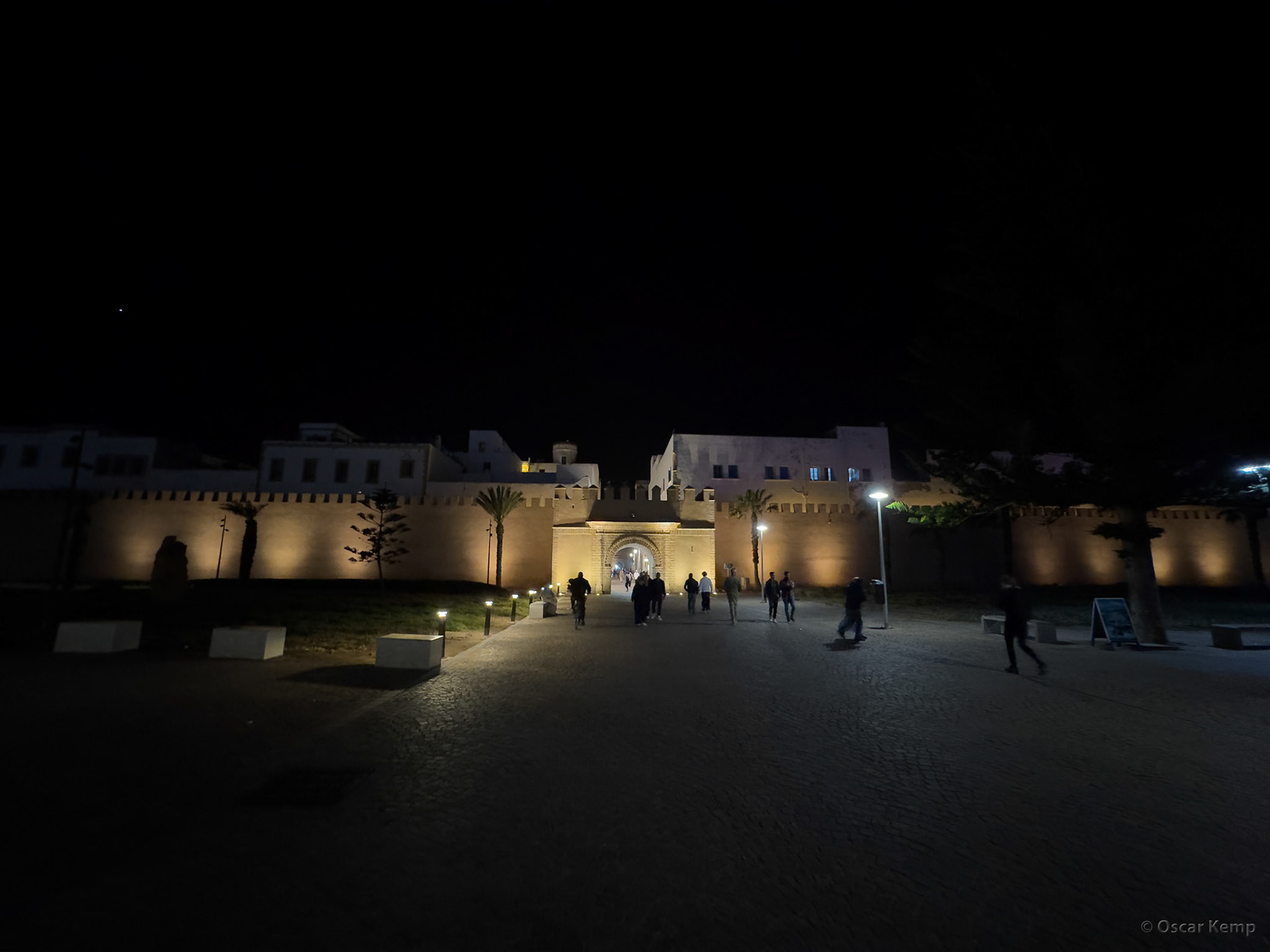Essaouira-Av du Caire / Illuminated main entrance to the medina [Marocco, 2025 02]