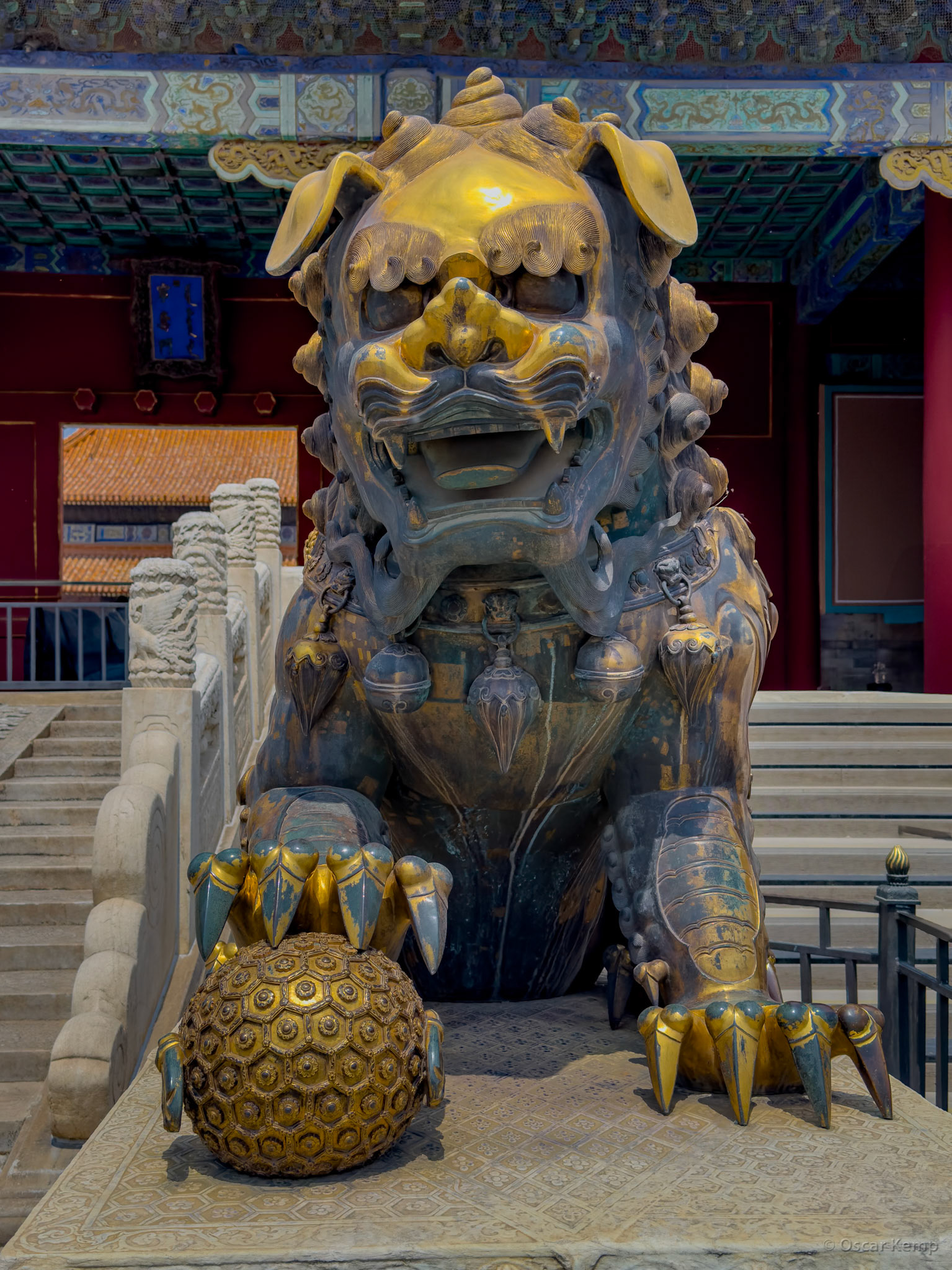 Forbidden City / Bronze Guardian lion from Qing-era [China, 2025 05]