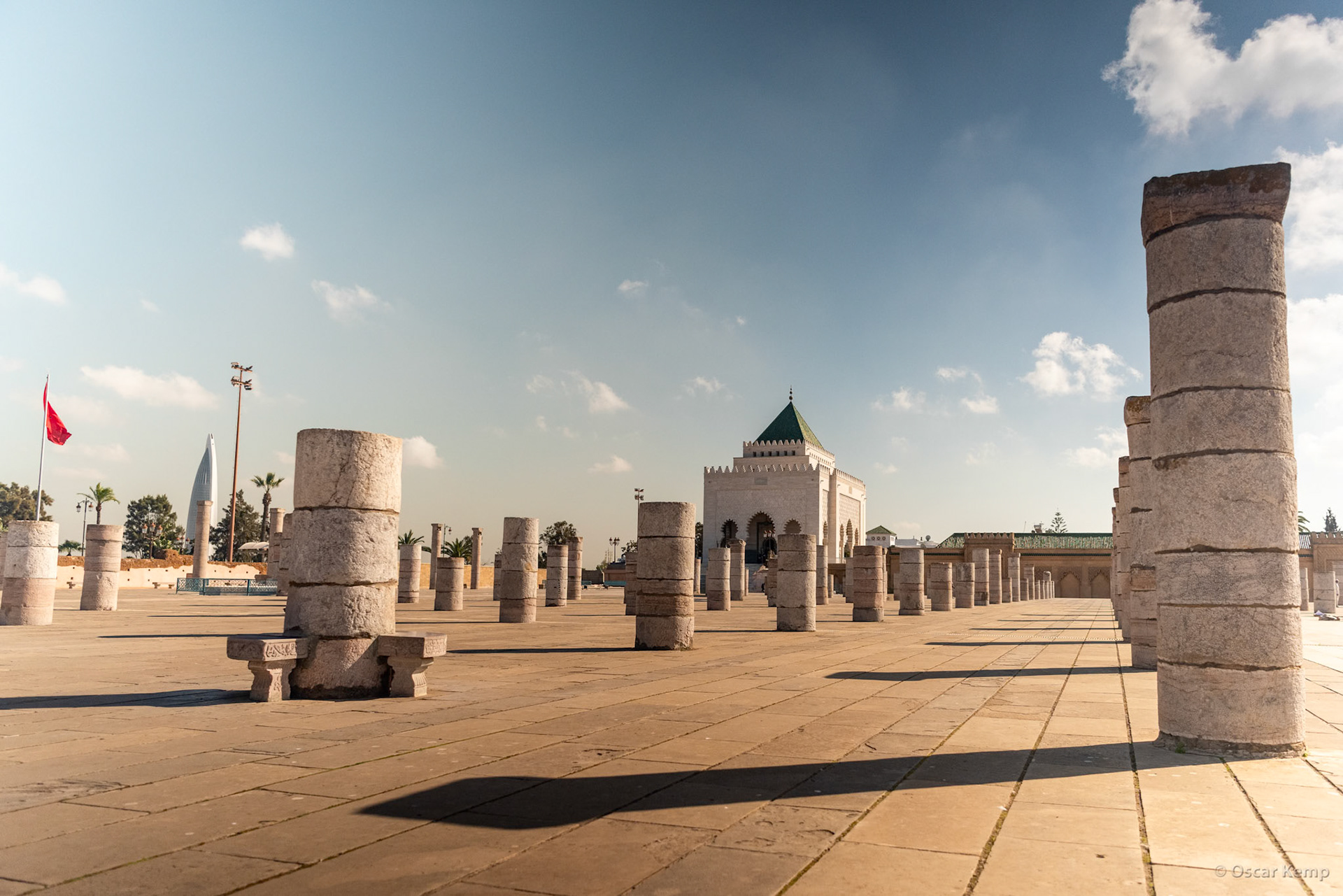 Rabat-Mausoleum of Mohammed V / View through mosque ruins [Marocco, 2025 02]
