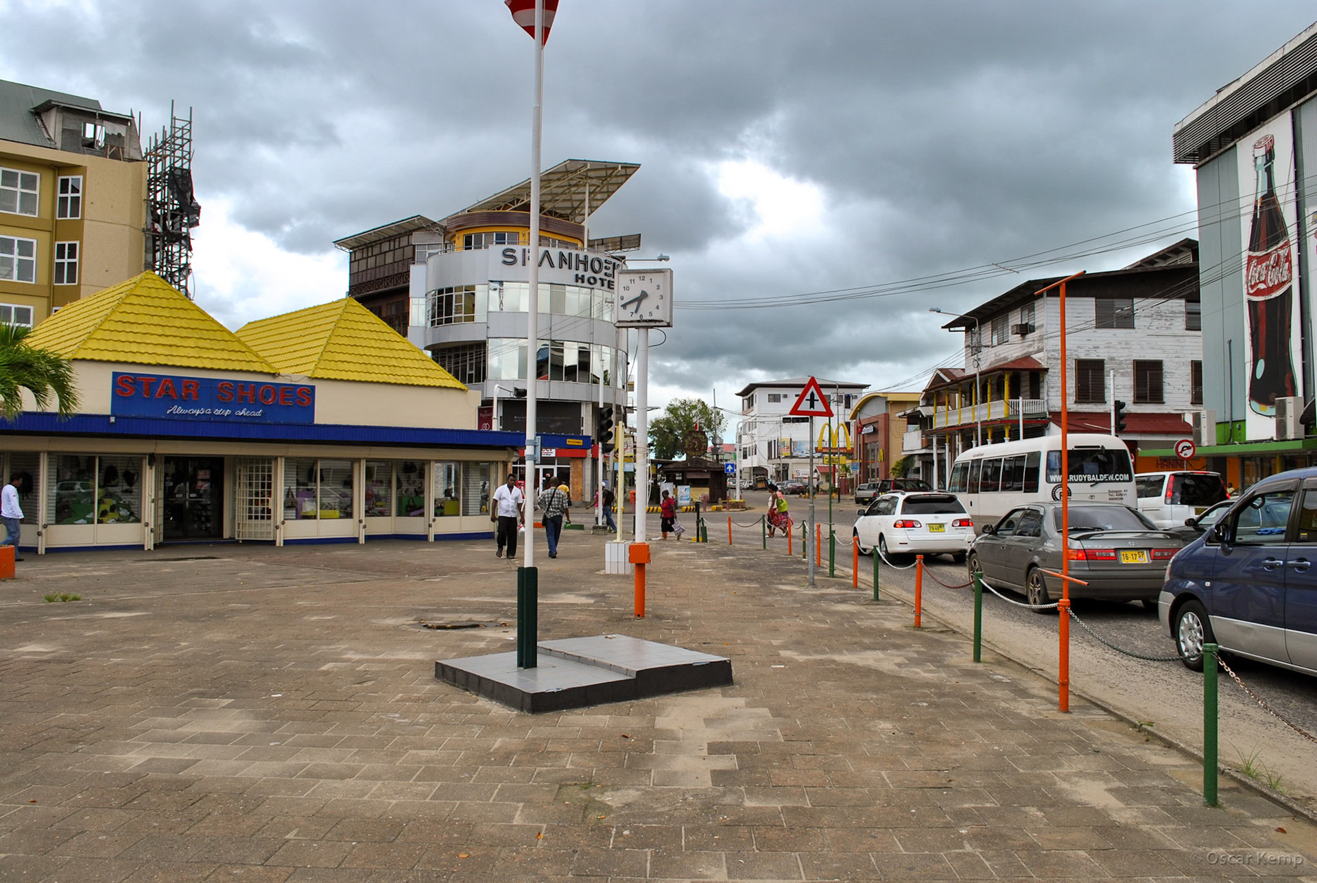 Keizerstraat/ Well-known town square Spanhoek [Suriname, 2010 04]