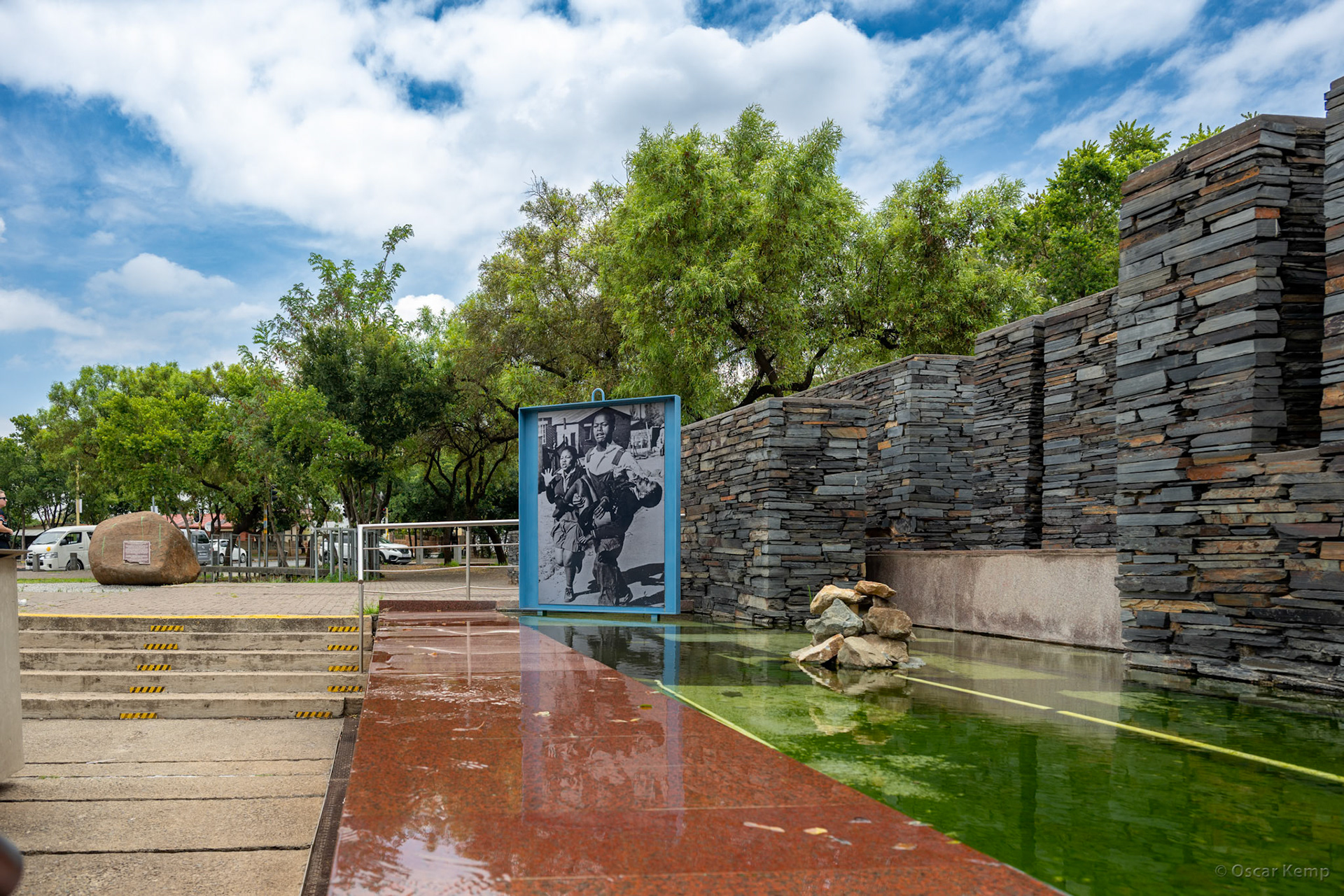Orlando West, Soweto / Photographic symbol at Hector Pieterson Museum honoring students' struggle against apartheid [South Africa, 2026 01