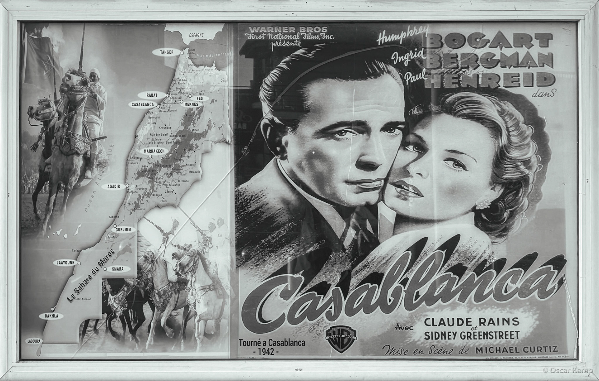 Casablanca-Bd de la Corniche / Poster of 1947 drama film Casablanca [Marocco, 2025 02]