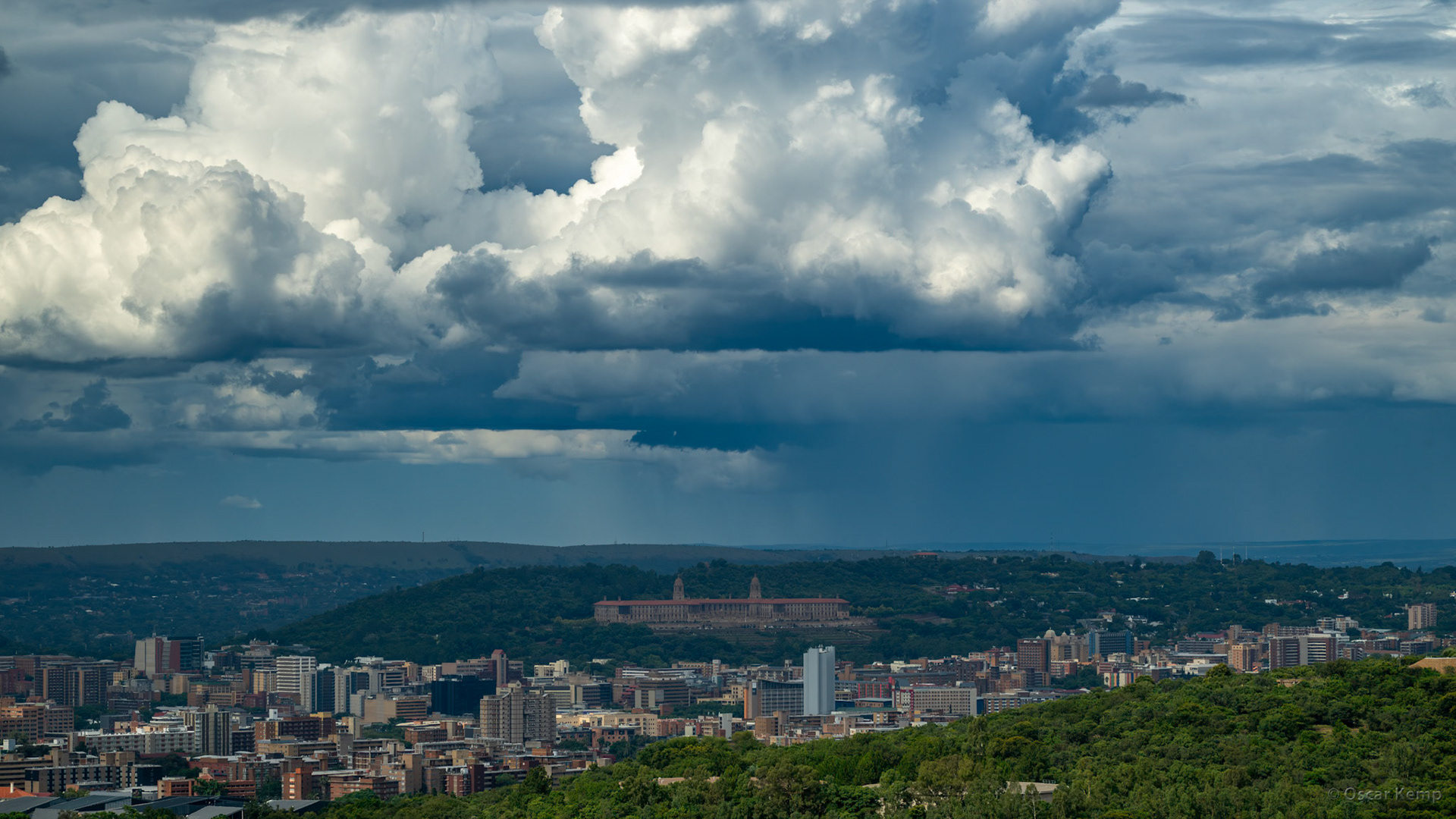 Pretoria / Panorama from the top of the Voortrekker Museum with the Union Buildings in the center, the official seat of the South African Government [South Africa, 2026 01]
