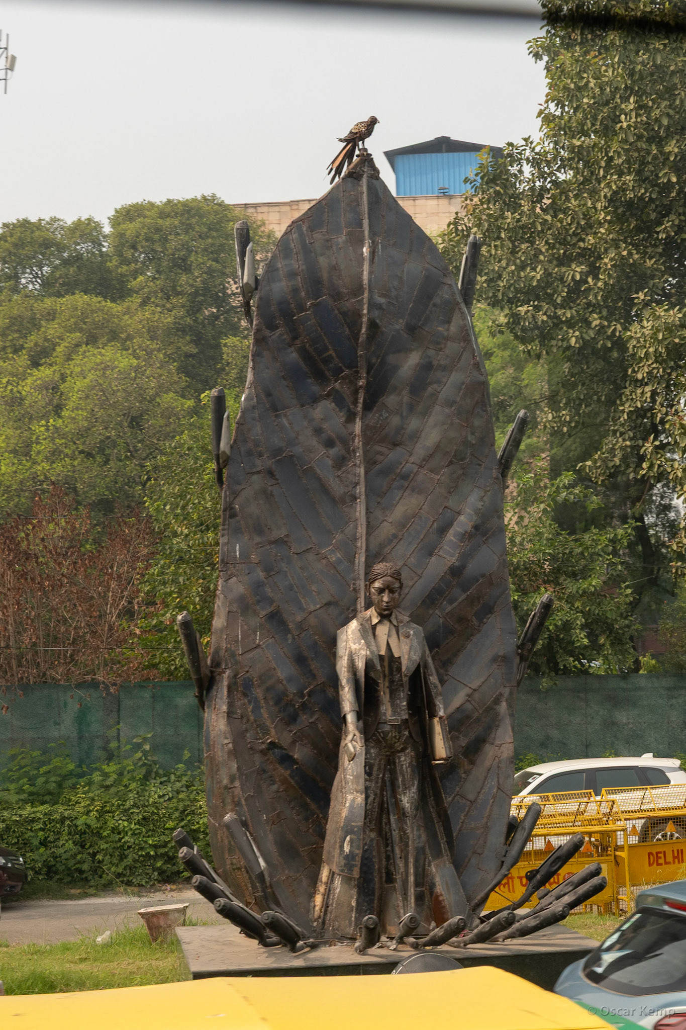 New Delhi-Greater Kailash / "Women Empowerment" artwork by Kanti Parmar: a profound representation of nature conservation and women's empowerment [India 2025 11]