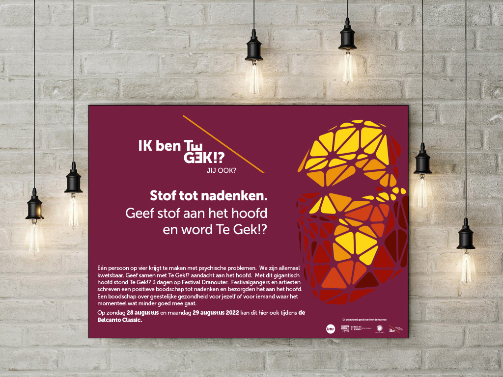 Alu paneel Te Gek!? campagne 2022