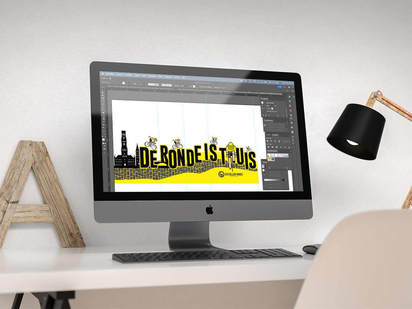 ontwerp vitrine Exceller Bikes