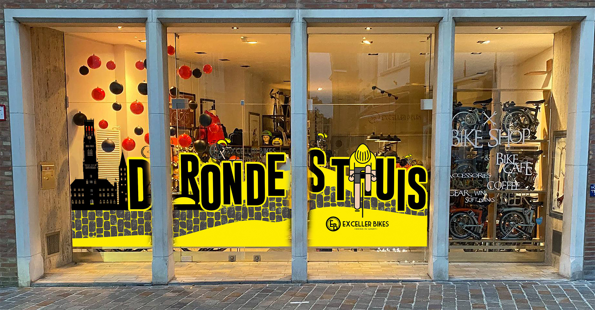 ontwerp vitrine Exceller Bikes