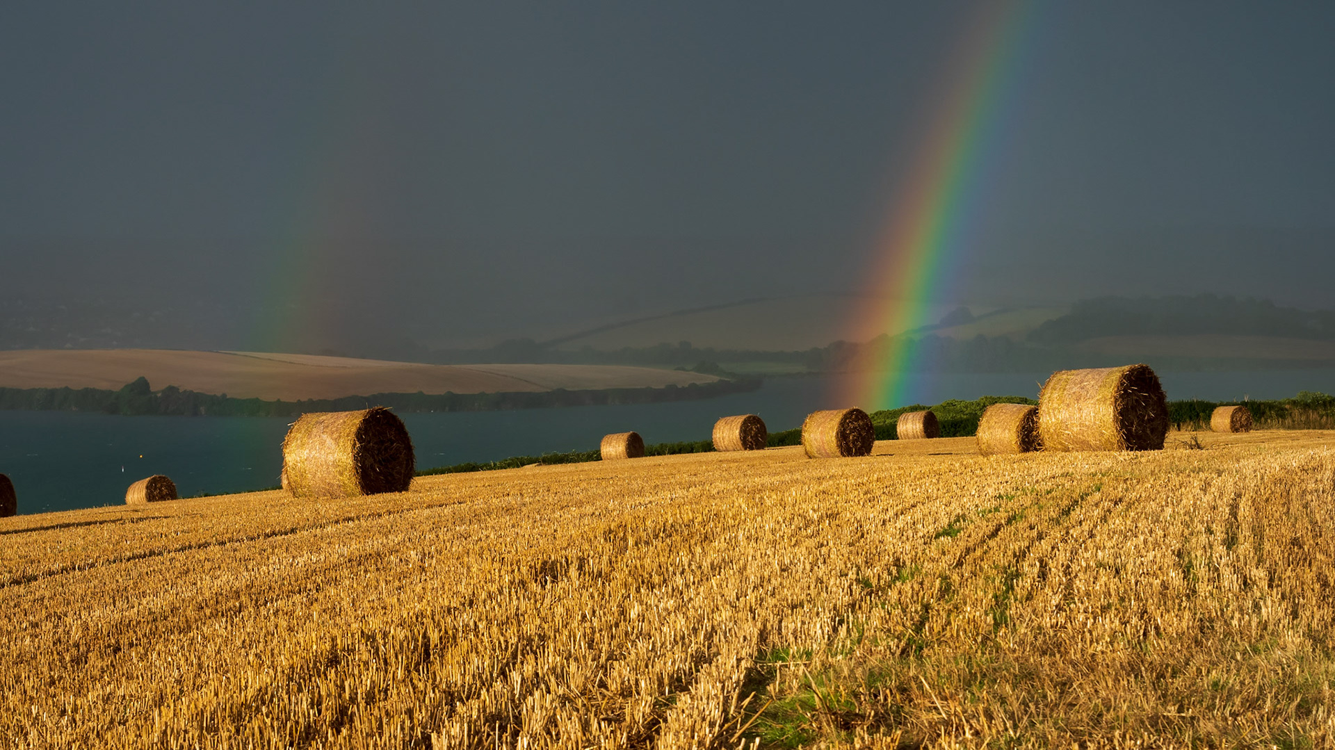 Rainbow over Kingsbride Estuary, 2016
