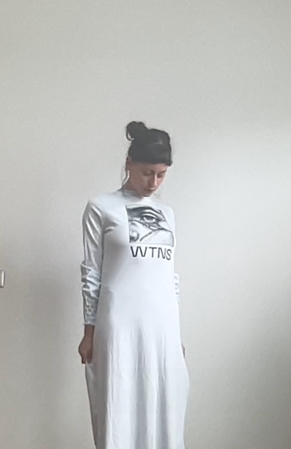 20 € - long ultrasoft dress - nightgown/ruffled legend - a showstopper actually brand: féraud paris size: 38 EU blessed with crazy sexy screenprinting.